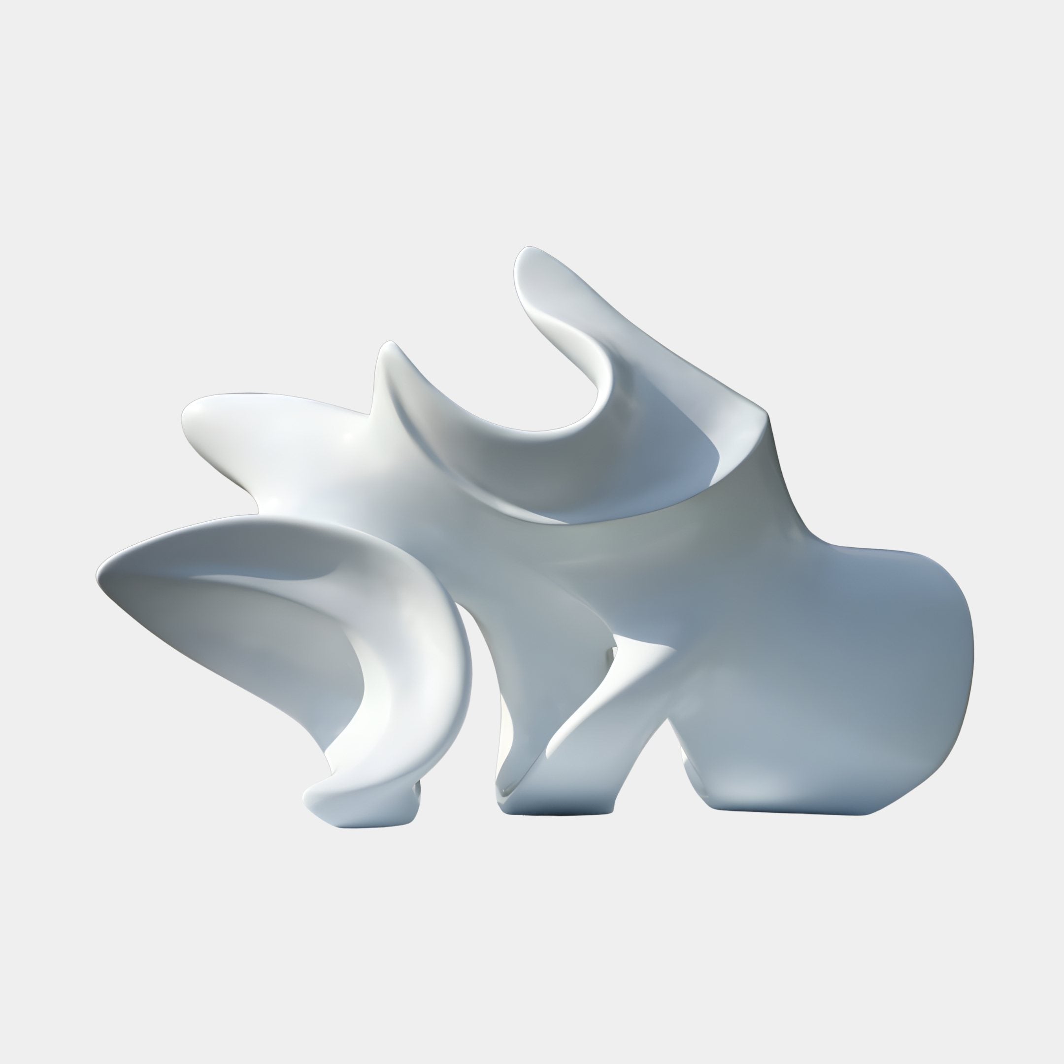 Clement White Abstract Sculpture - 71cm