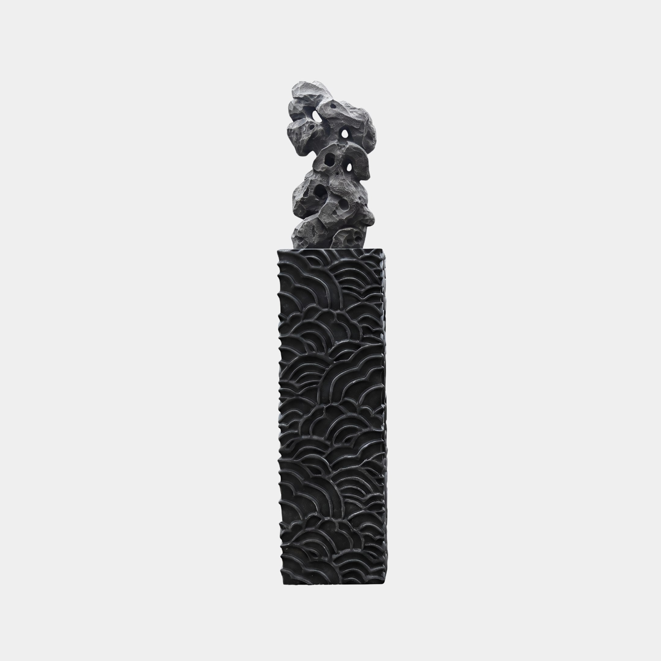 Ravenscar Grey Abstract Sculpture - 170cm