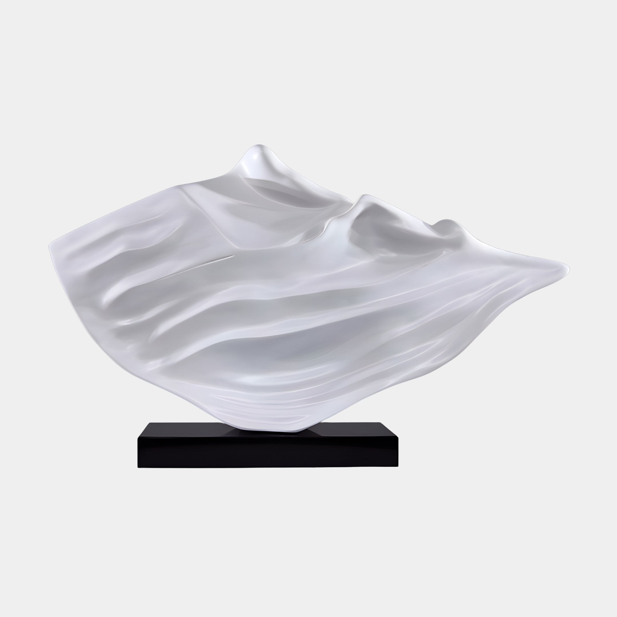 Everly White Organic Sculpture - 100cm