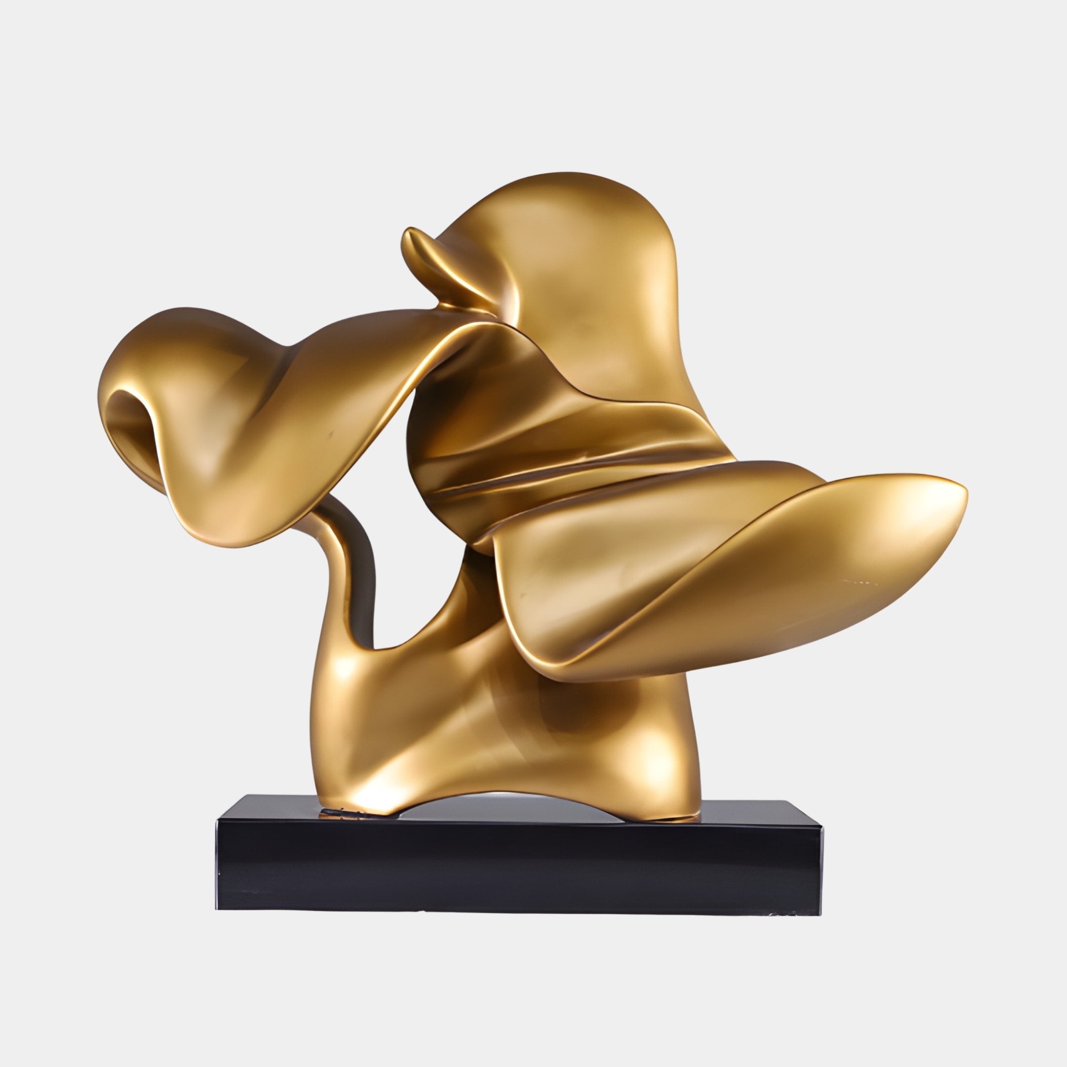 Ferro Gold Abstract Sculpture - 60cm