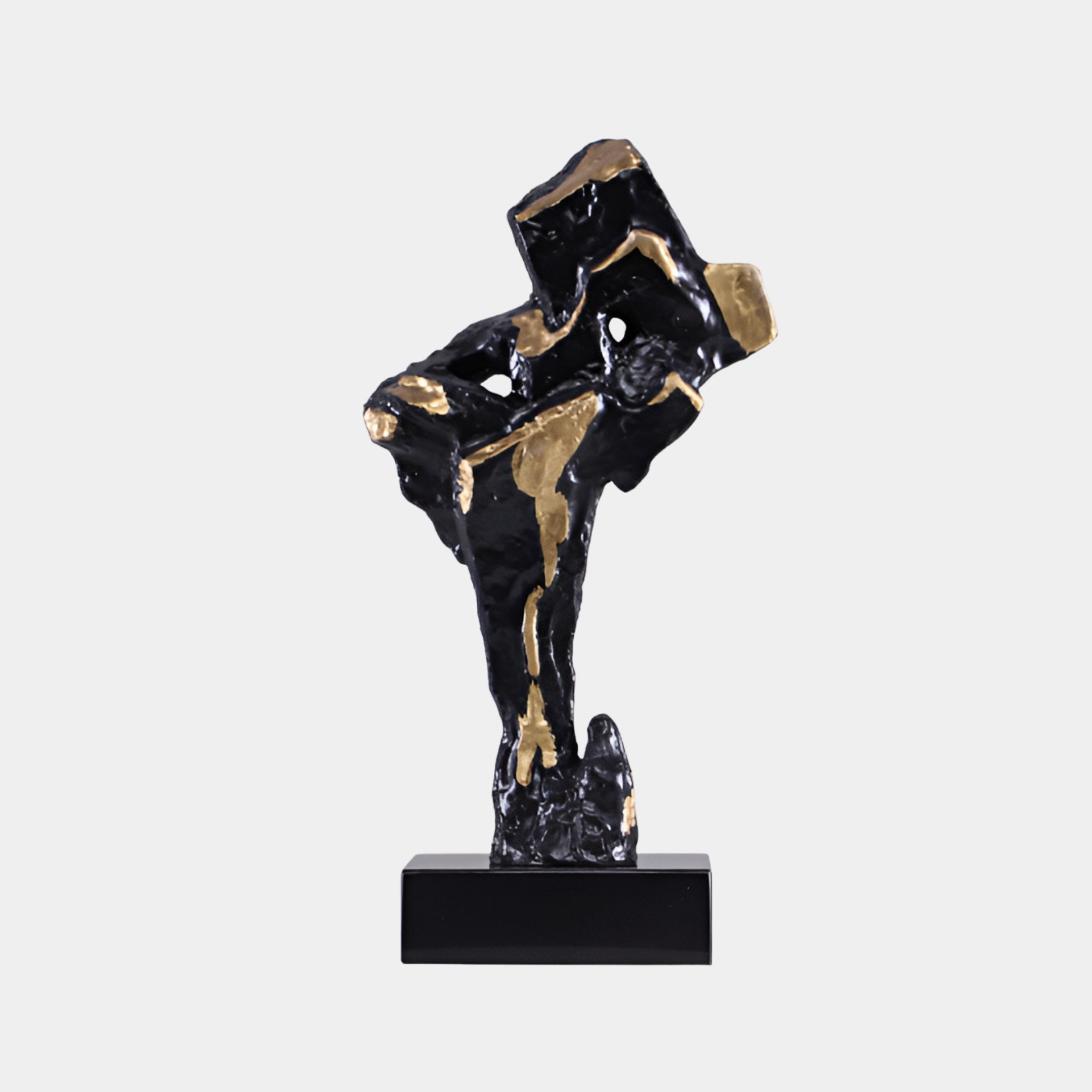 Montague Black Abstract Sculpture - 47cm