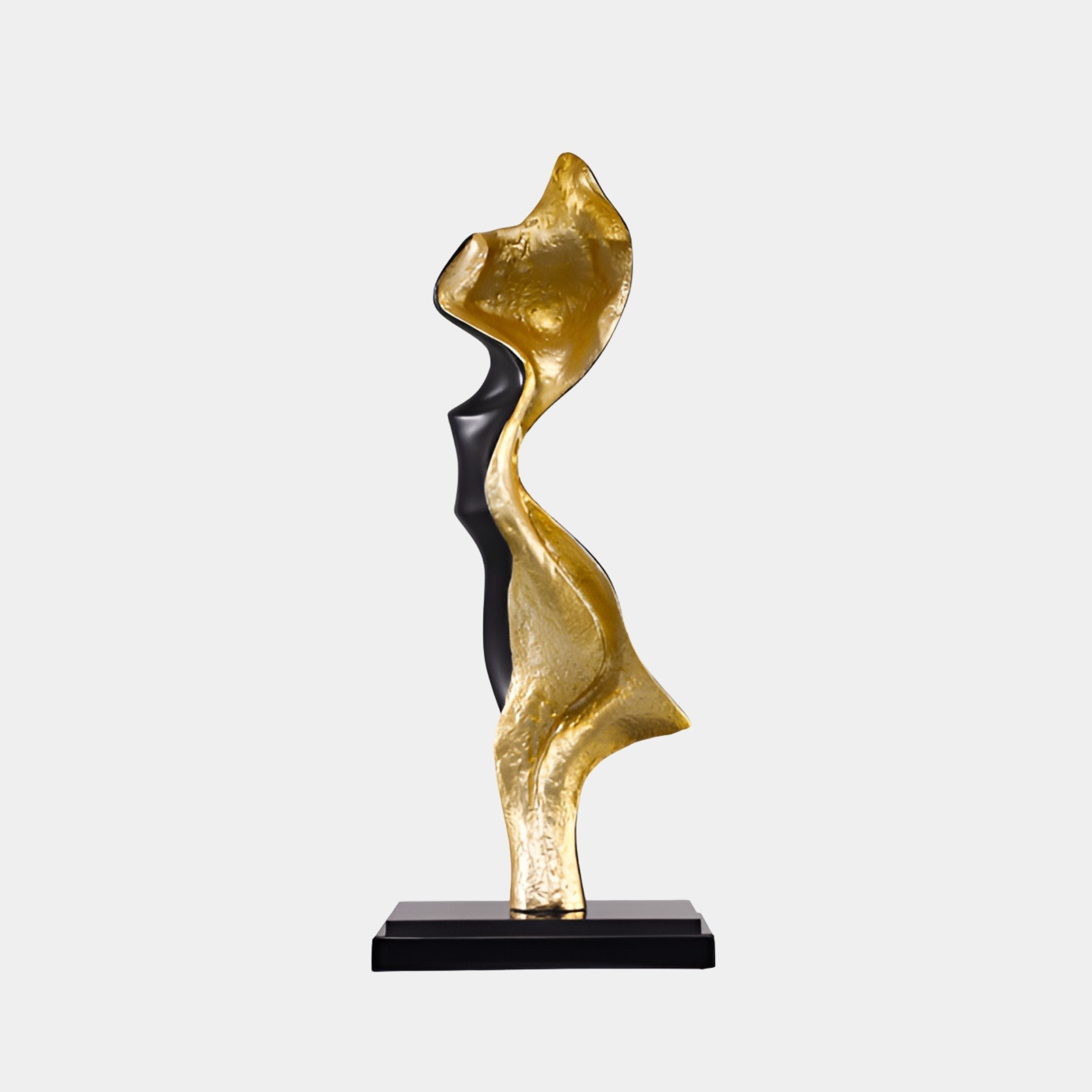 Nanstone Gold & Black Abstract Sculpture - 80cm