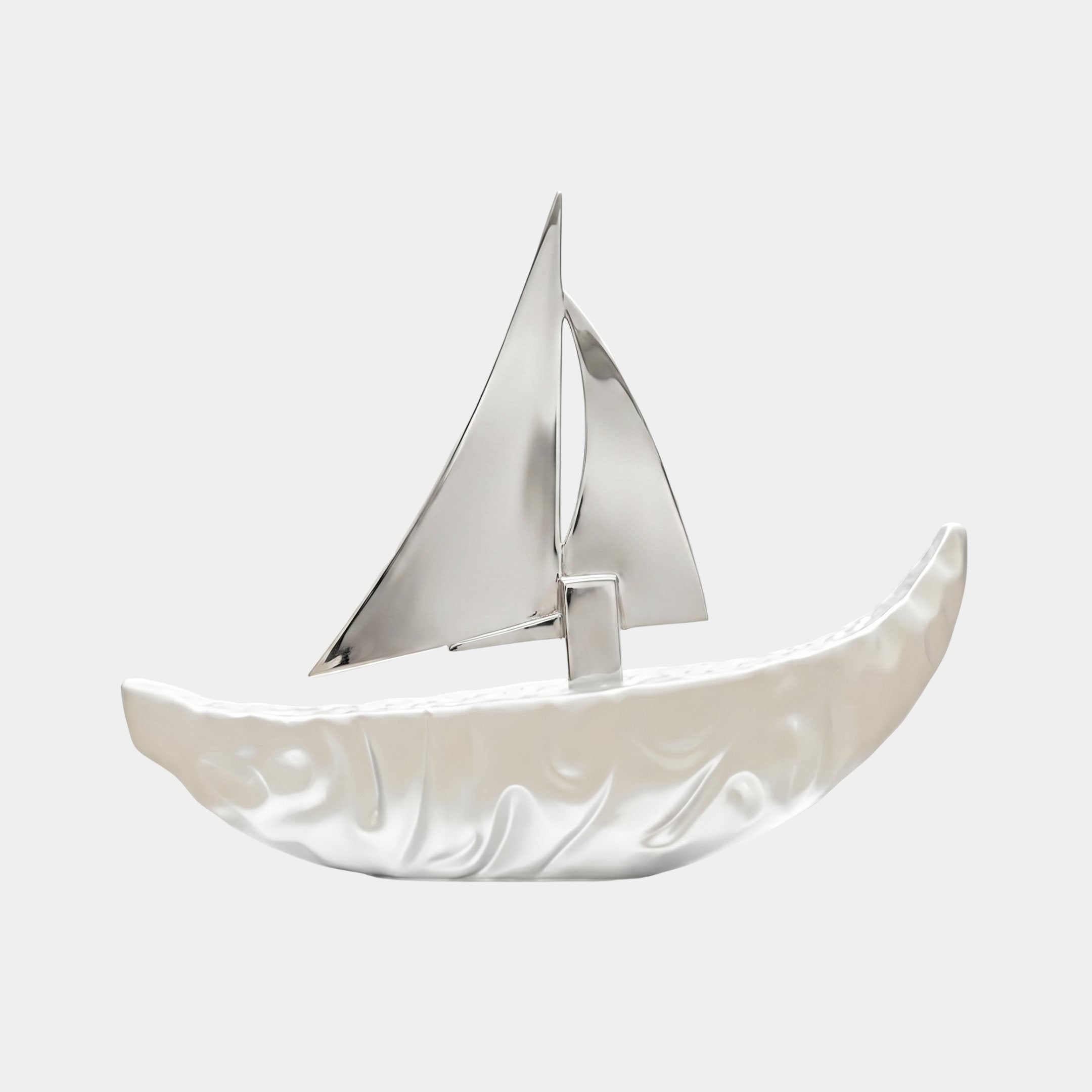 Tarrant Cream Boat Sculpture - 180cm