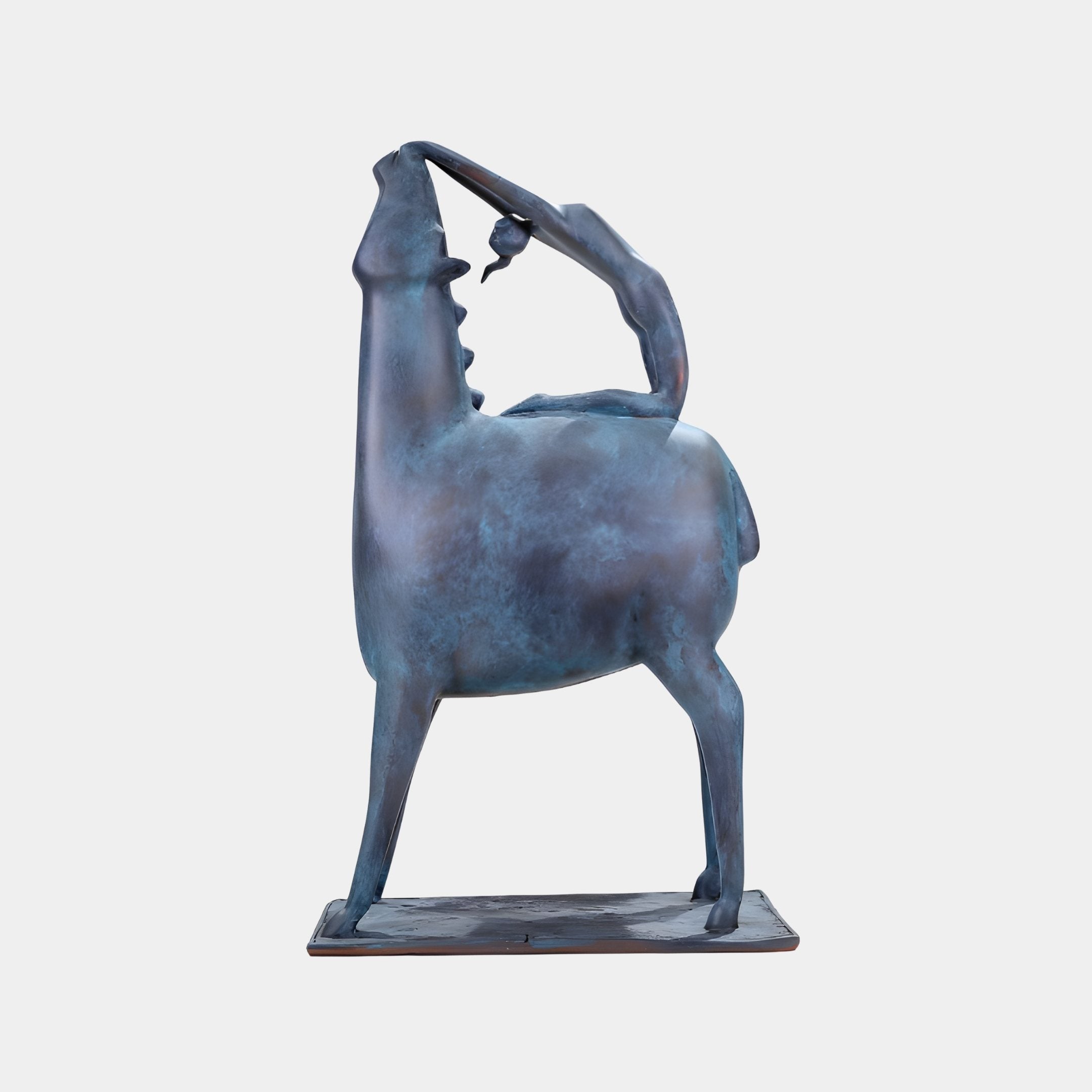 Steed Blue & Grey Horse Sculpture - 67cm