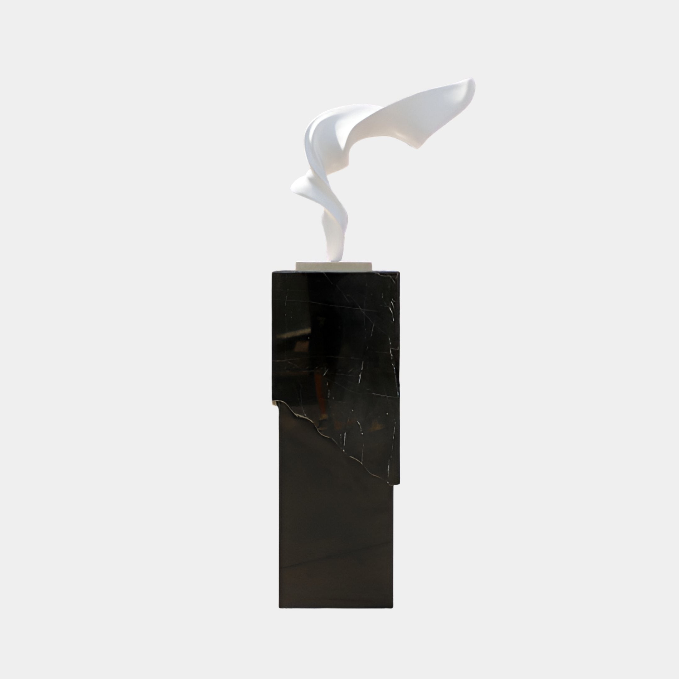 Selworthy Black & White Smoke Sculpture - 168cm