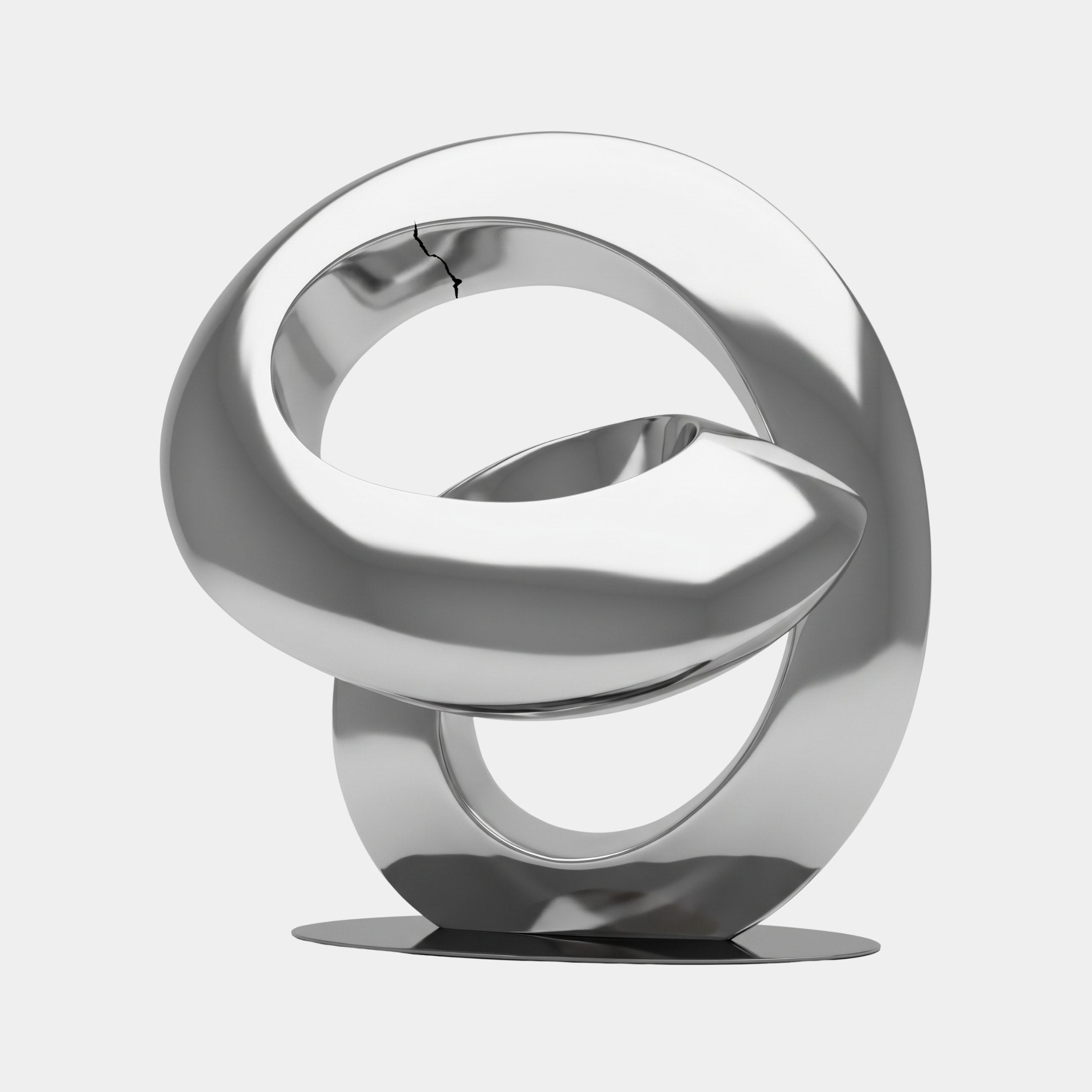 Wynford Silver Wave Sculpture - 180cm