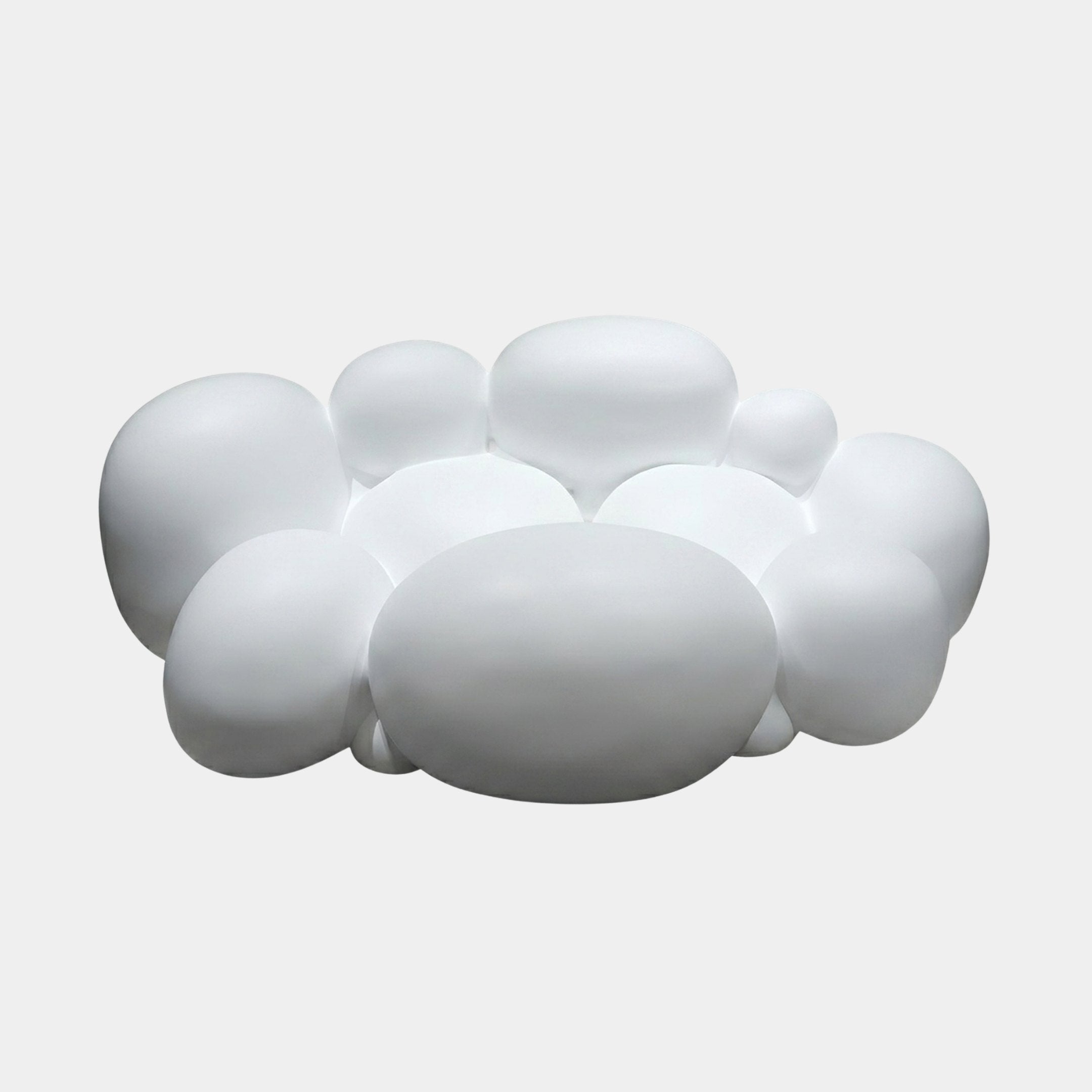 Nimbus Grey & White Abstract Sculpture - 140cm