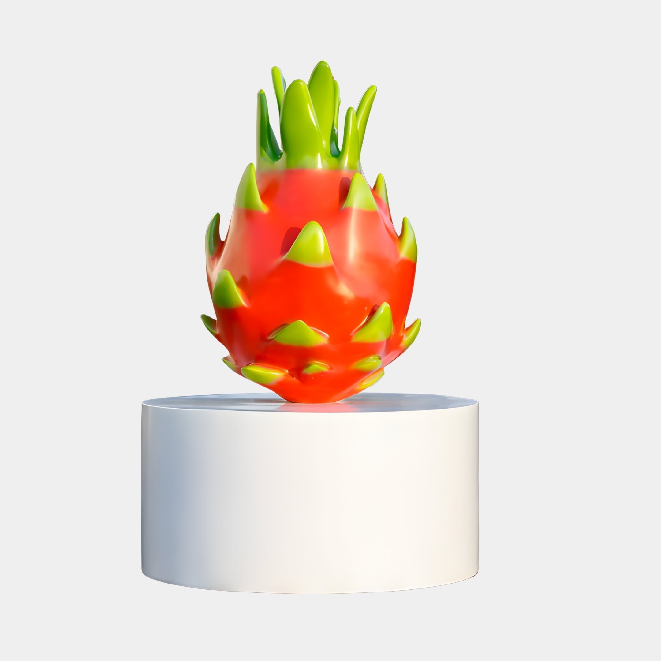 Radnage Red & Green Dragon Fruit Sculpture - 150cm