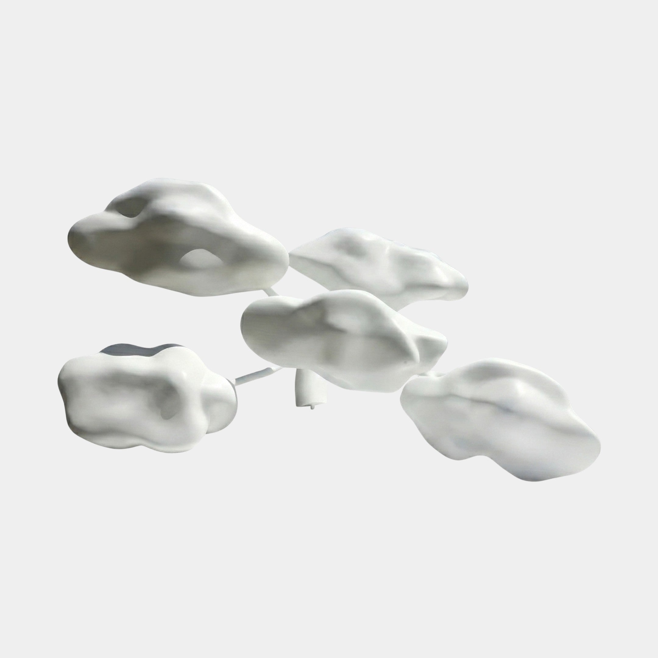 Cumulus White Abstract Sculpture - 224cm