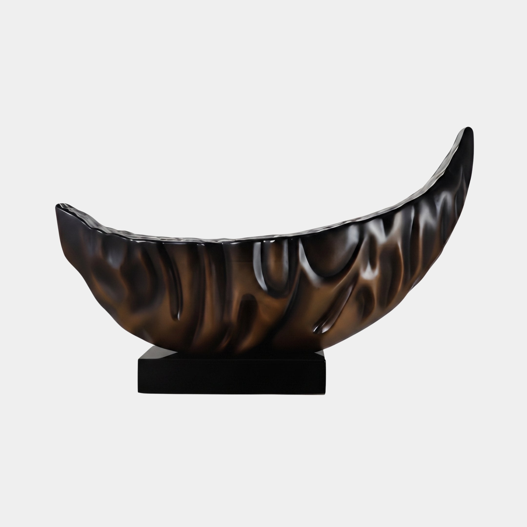 Swinbrook Brown & Black Boat Sculpture - 135cm