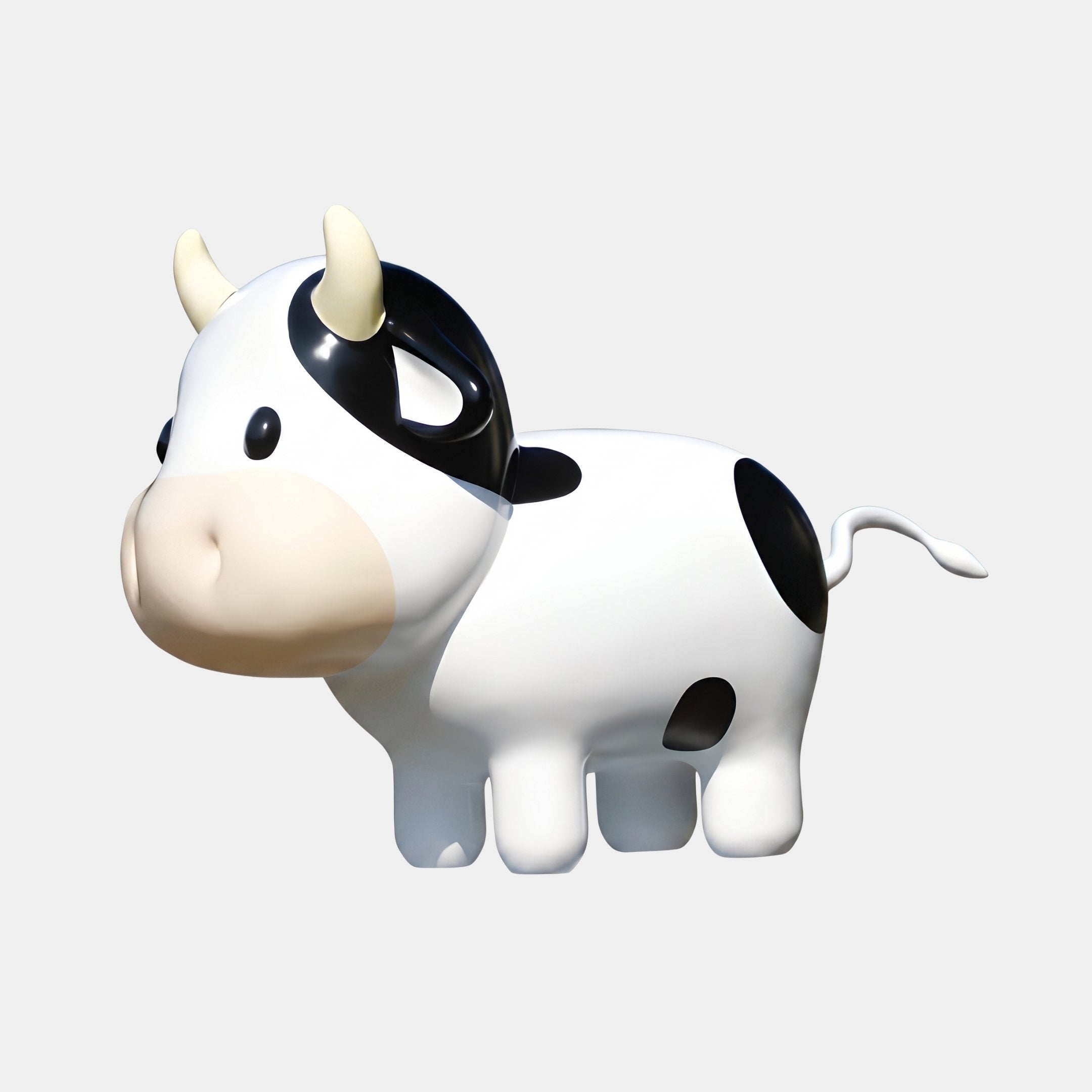 Ulcombe White & Black Cow Sculpture - 163cm