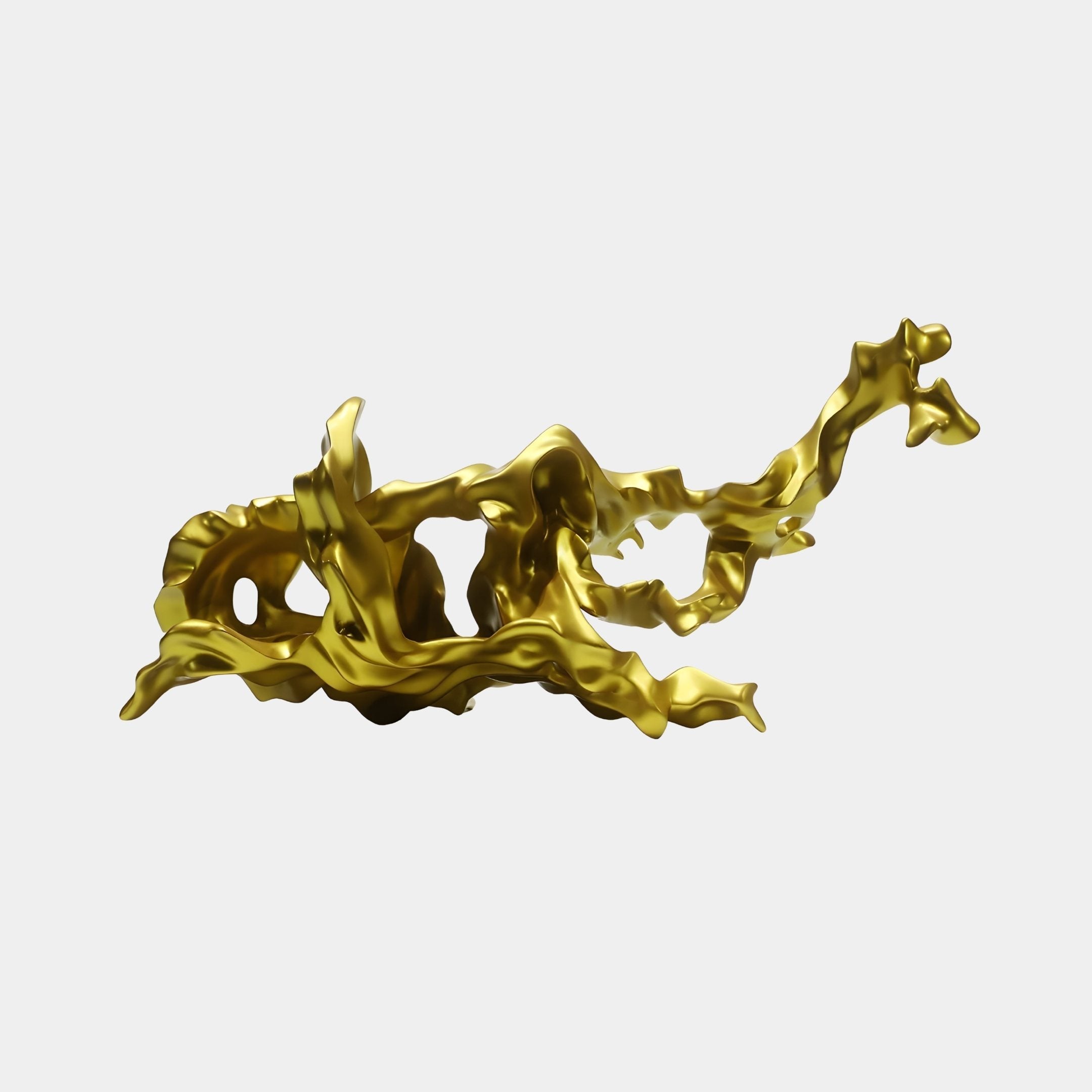 Bramble Gold Abstract Sculpture - 95cm