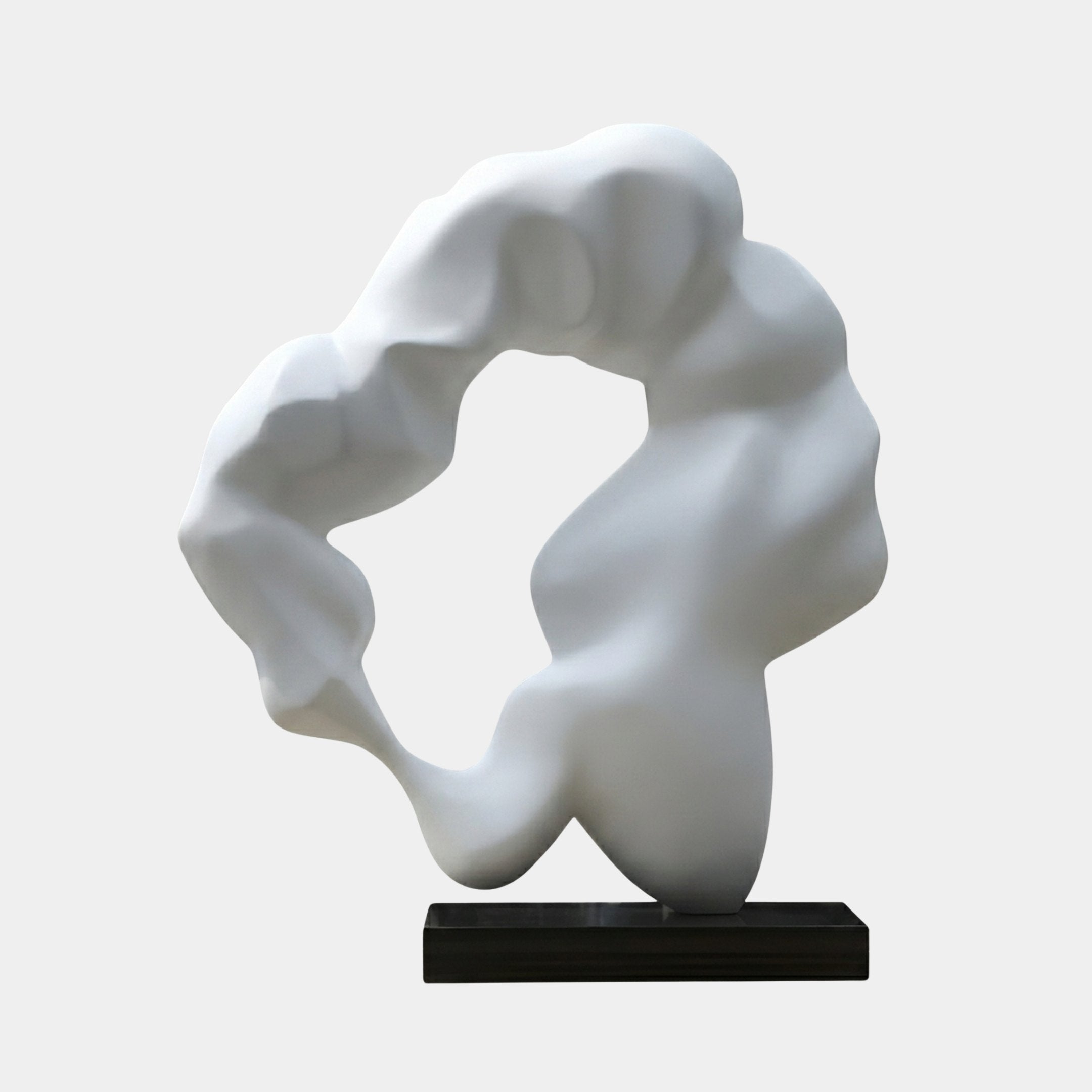 Garland White Abstract Sculpture - 128cm