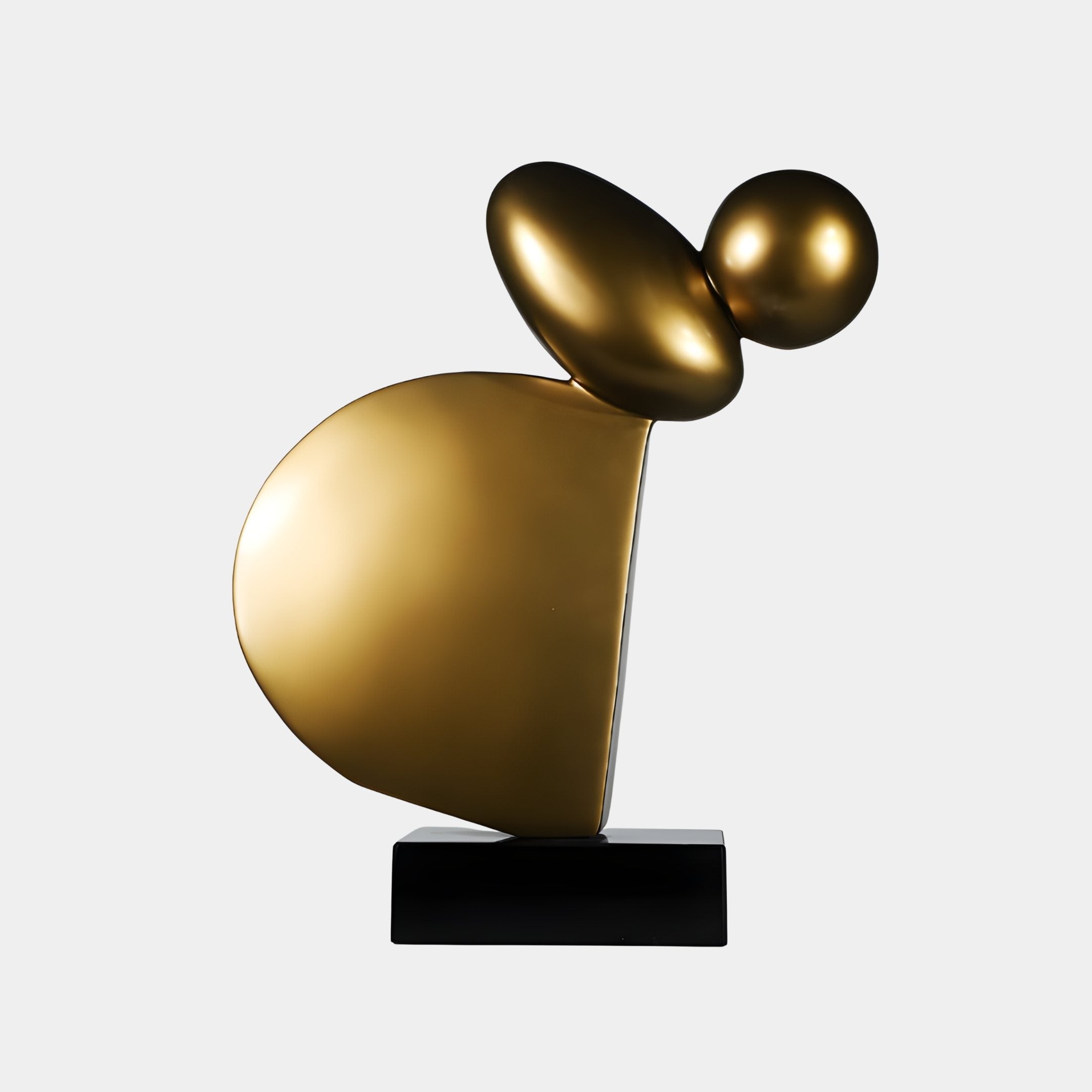 Bauble Gold & Black Abstract Sculpture - 51cm