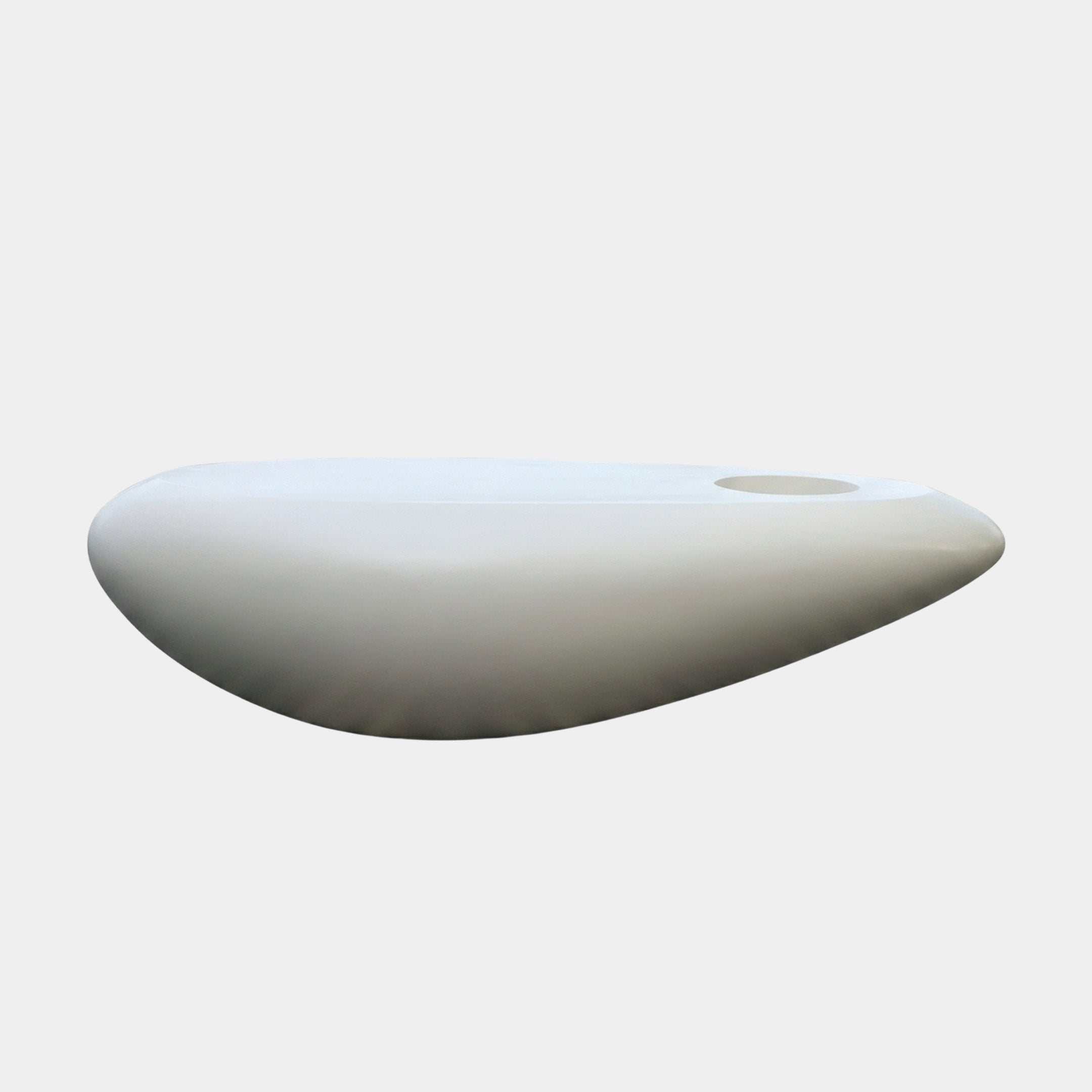 Lozenge White & Grey Abstract Sculpture - 240cm