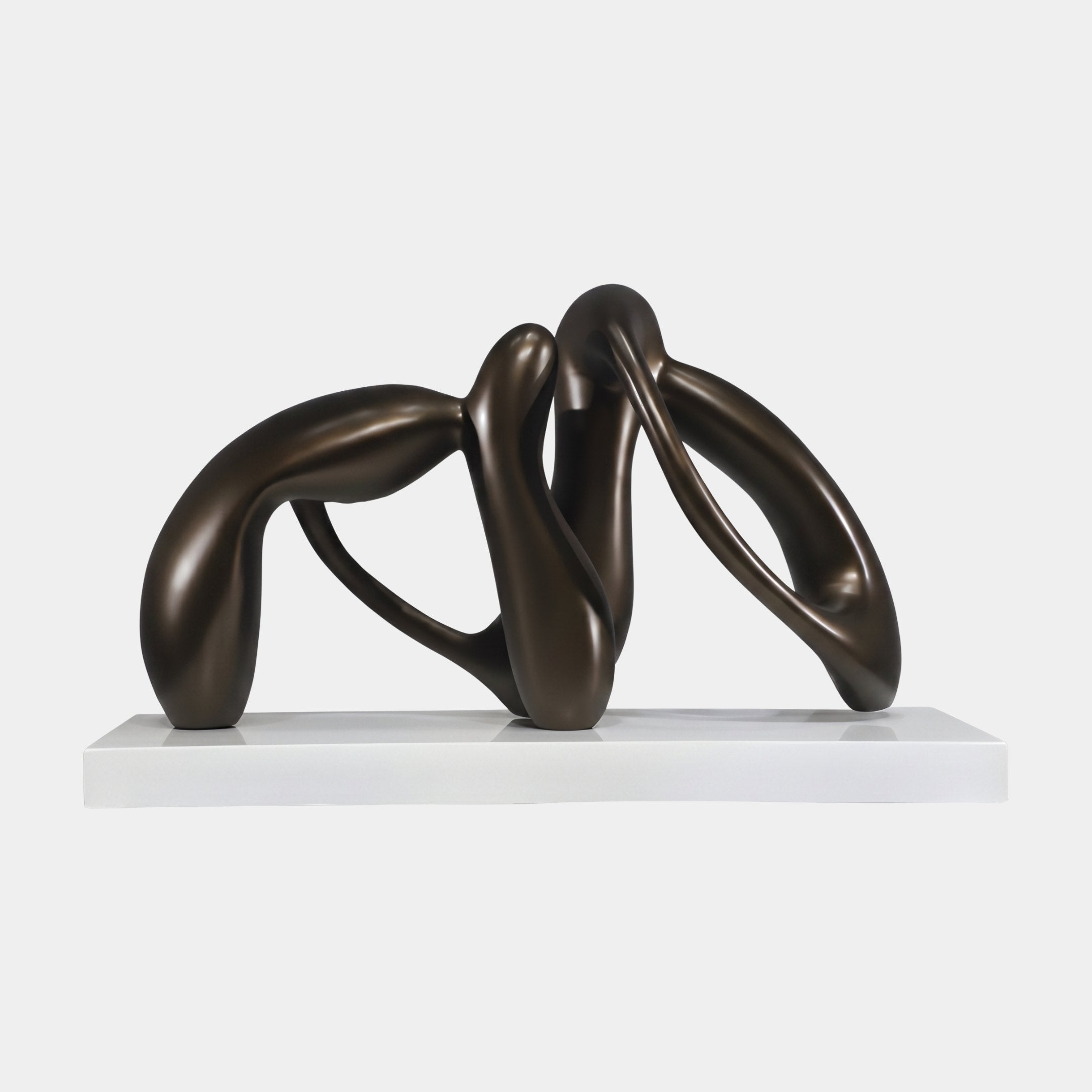 Trefoil Bronze Abstract Sculpture - 80cm