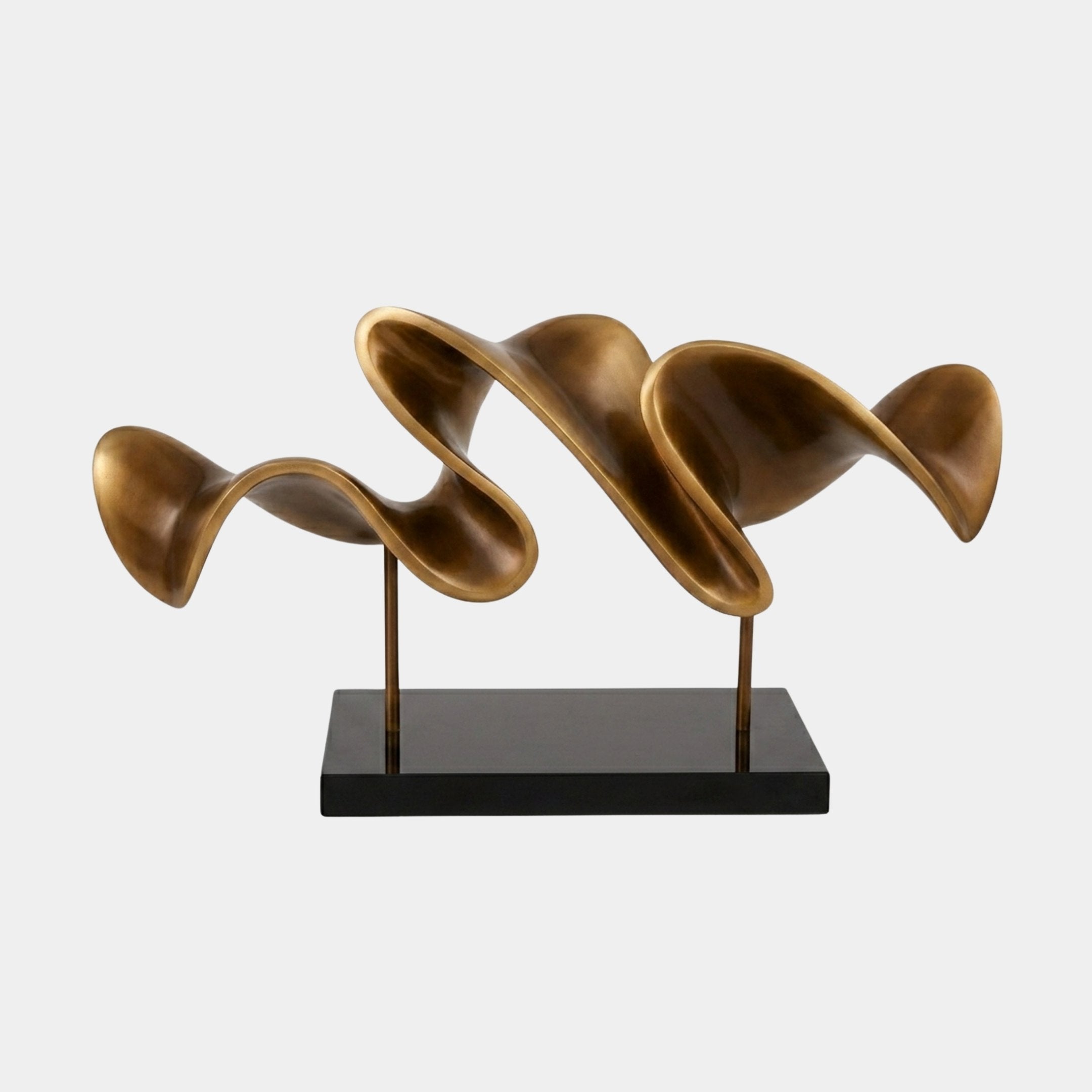 Amber Brown Abstract Sculpture - 90cm