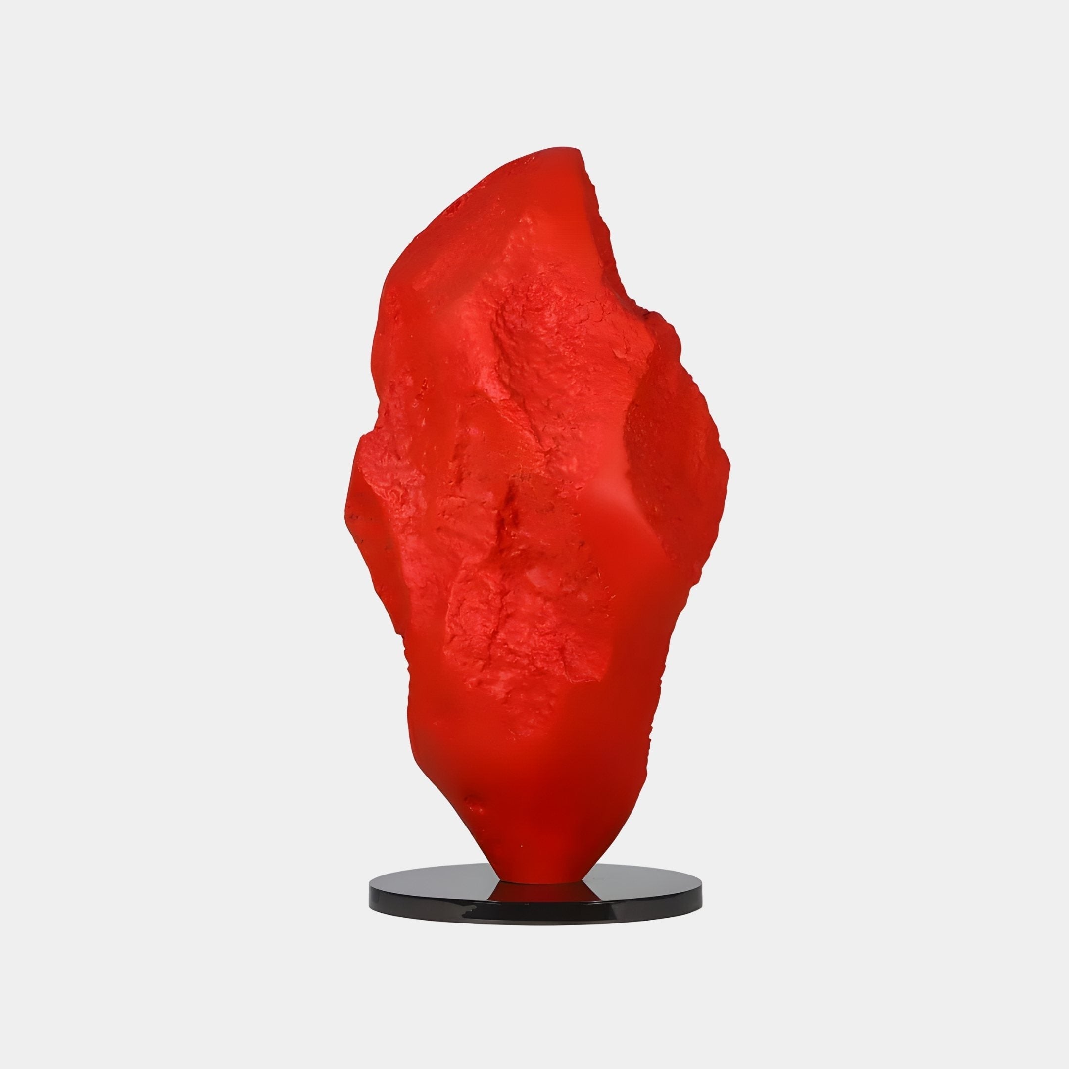 Garnet Red Abstract Sculpture - 79cm
