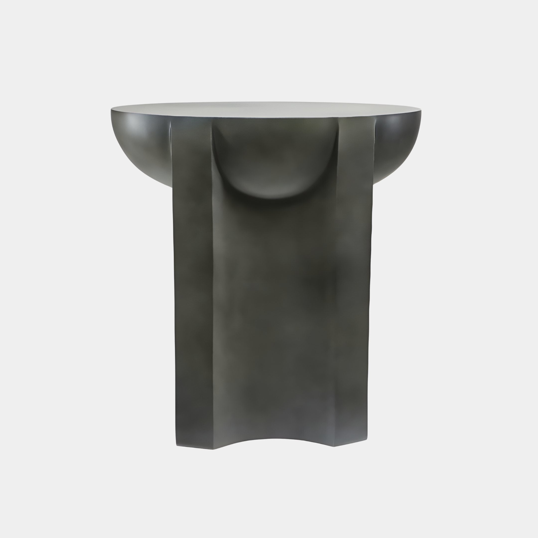 Tabouret Grey Abstract Sculpture - 68cm