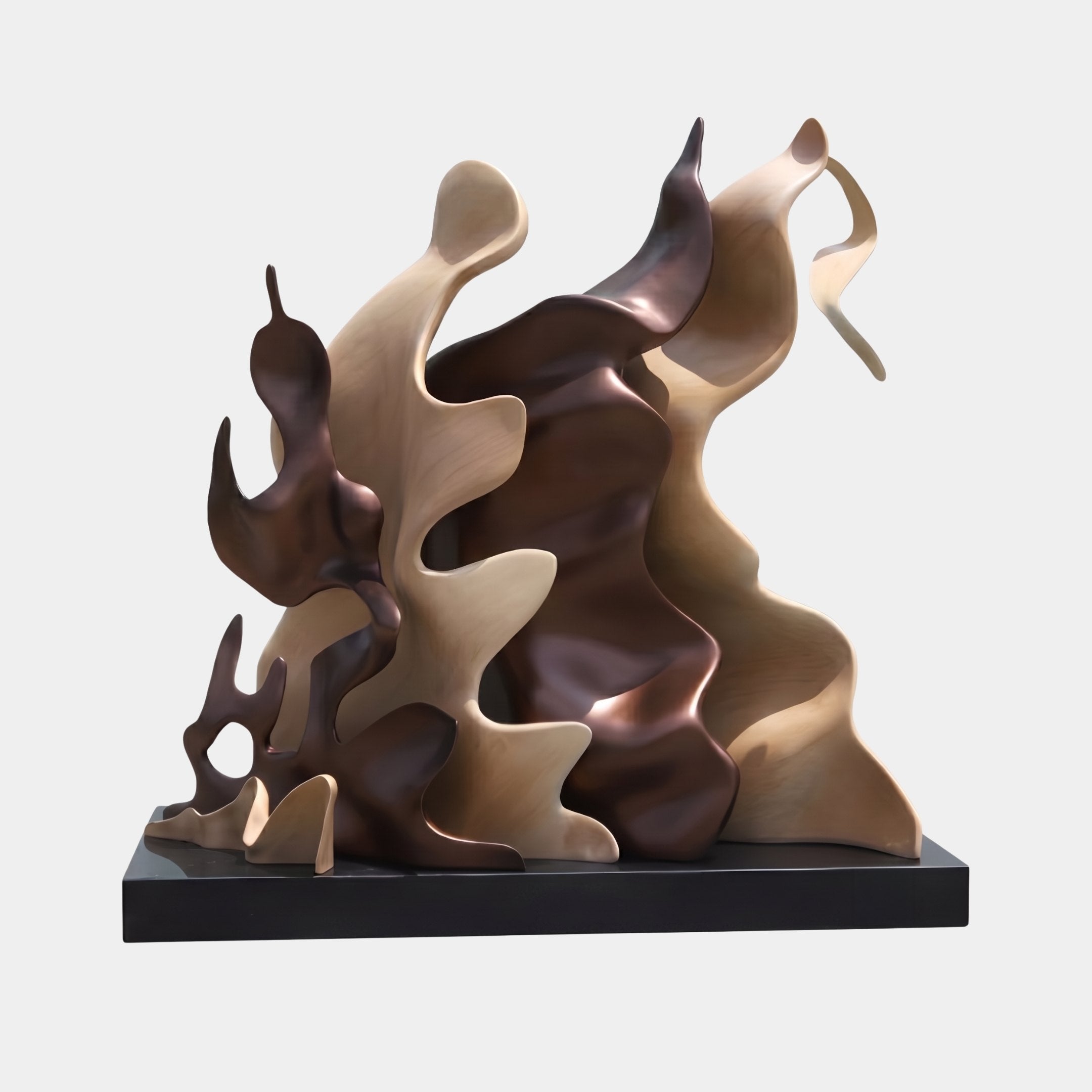 Sienna Brown Abstract Sculpture - 133cm