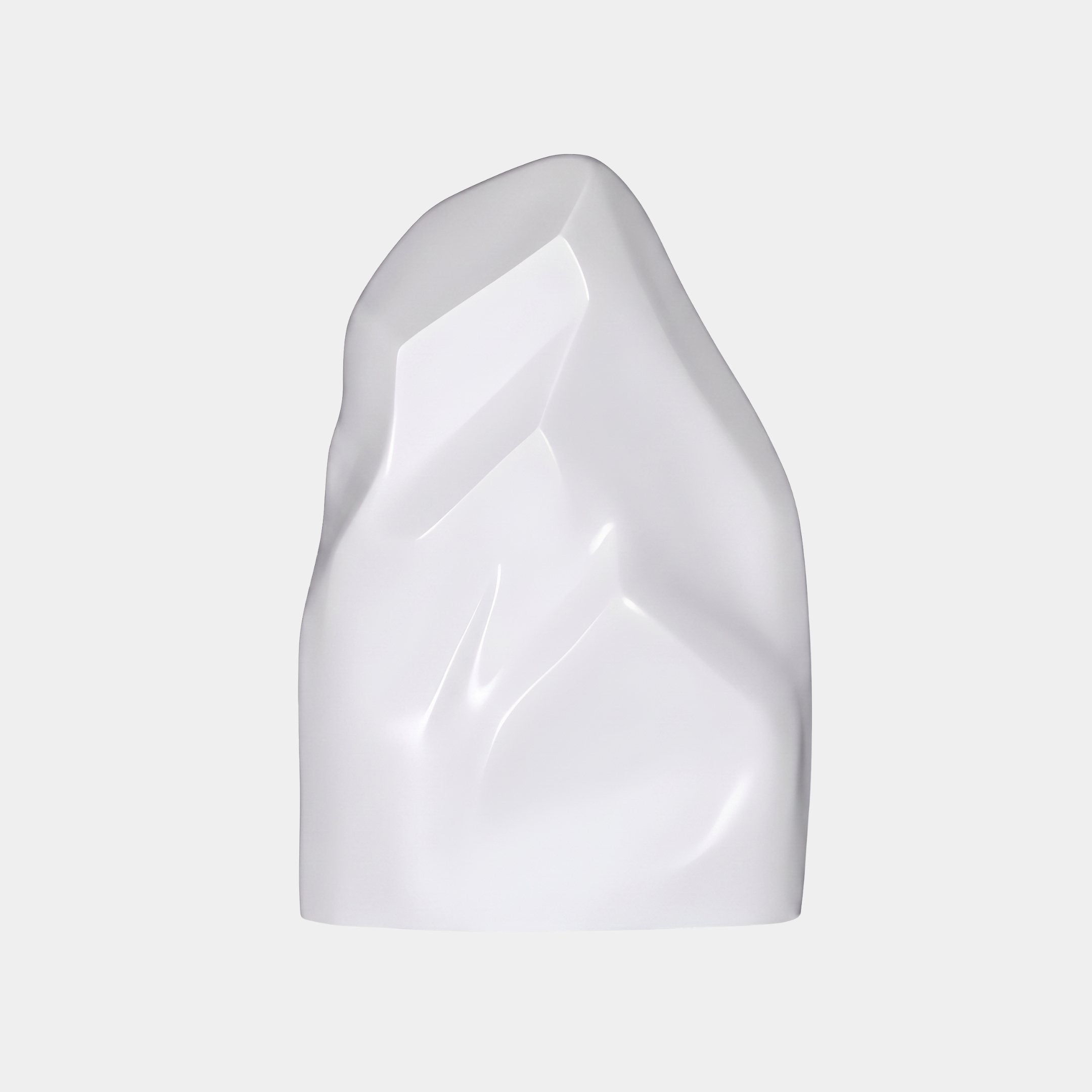 Cocoon White Abstract Sculpture - 60cm