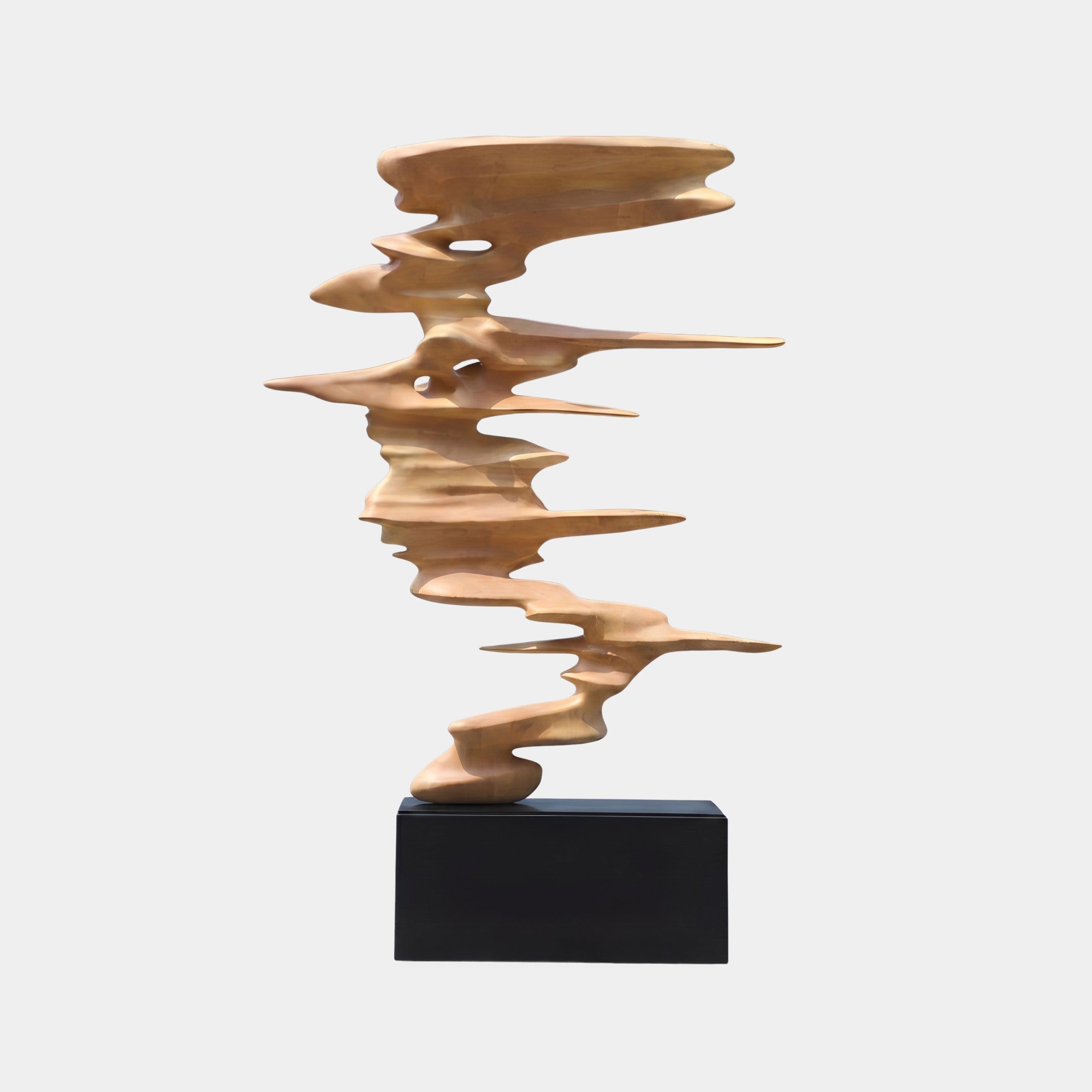 Helix Gold Abstract Sculpture - 221cm