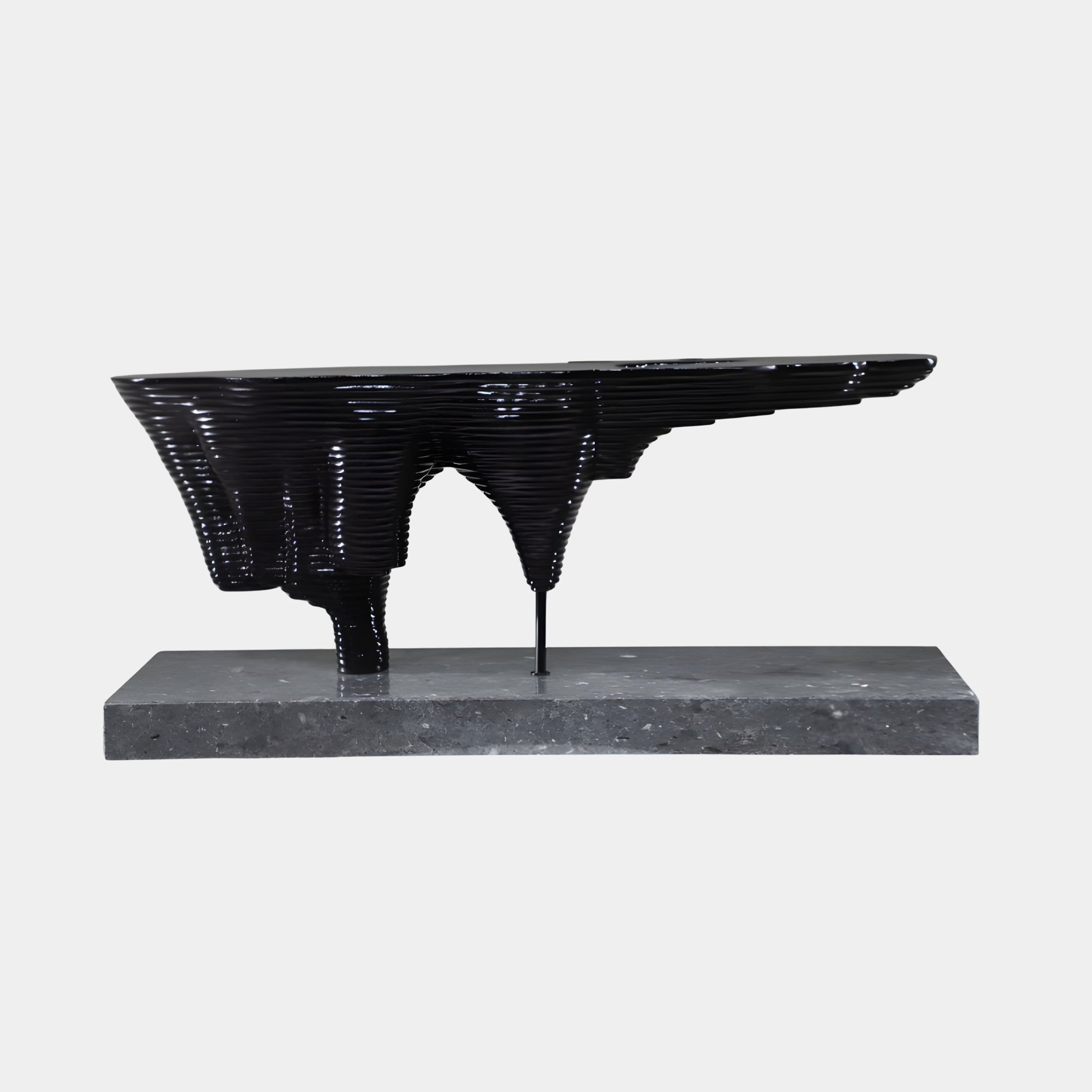 Soffit Black Abstract Sculpture - 90cm