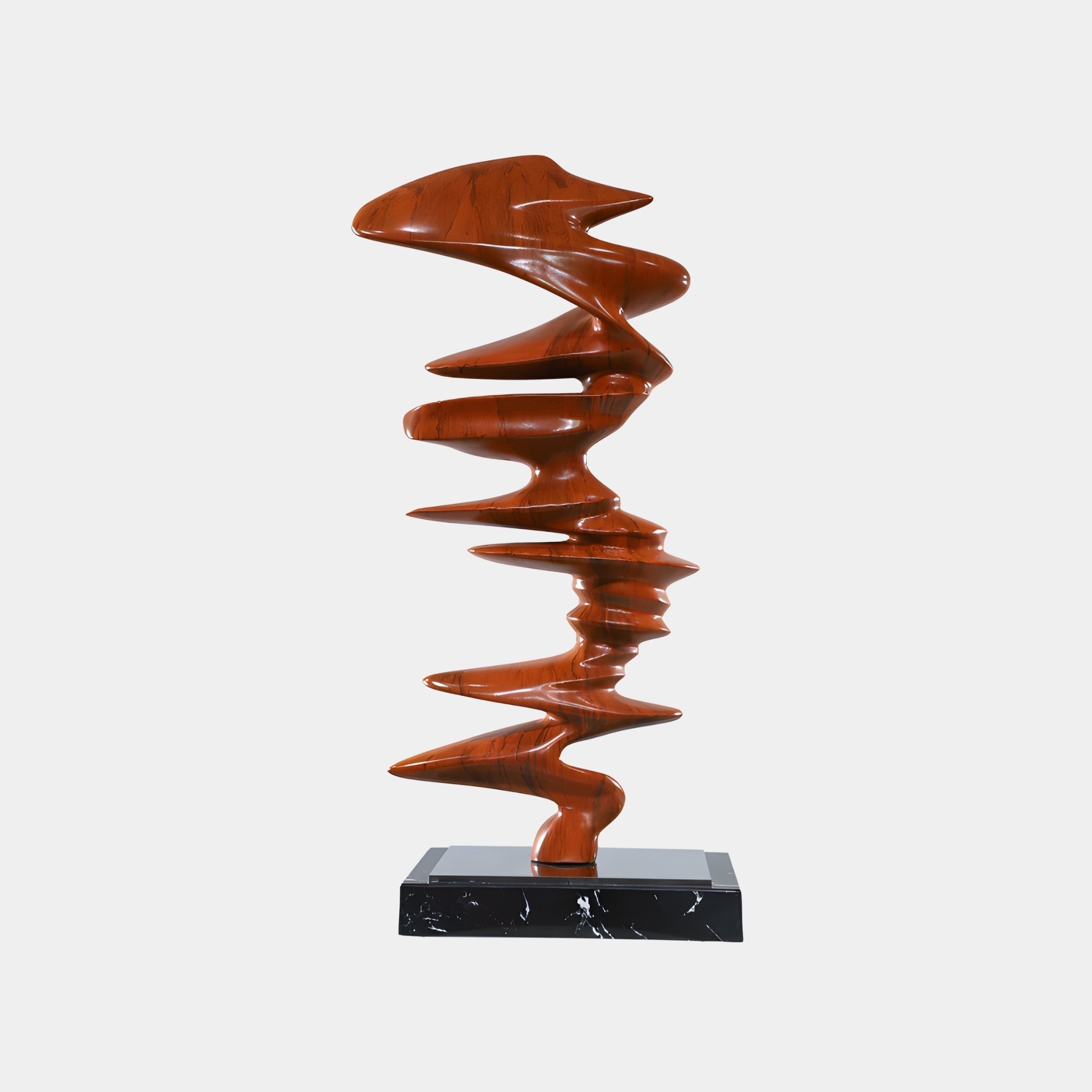 Marigold Orange Abstract Sculpture - 83cm