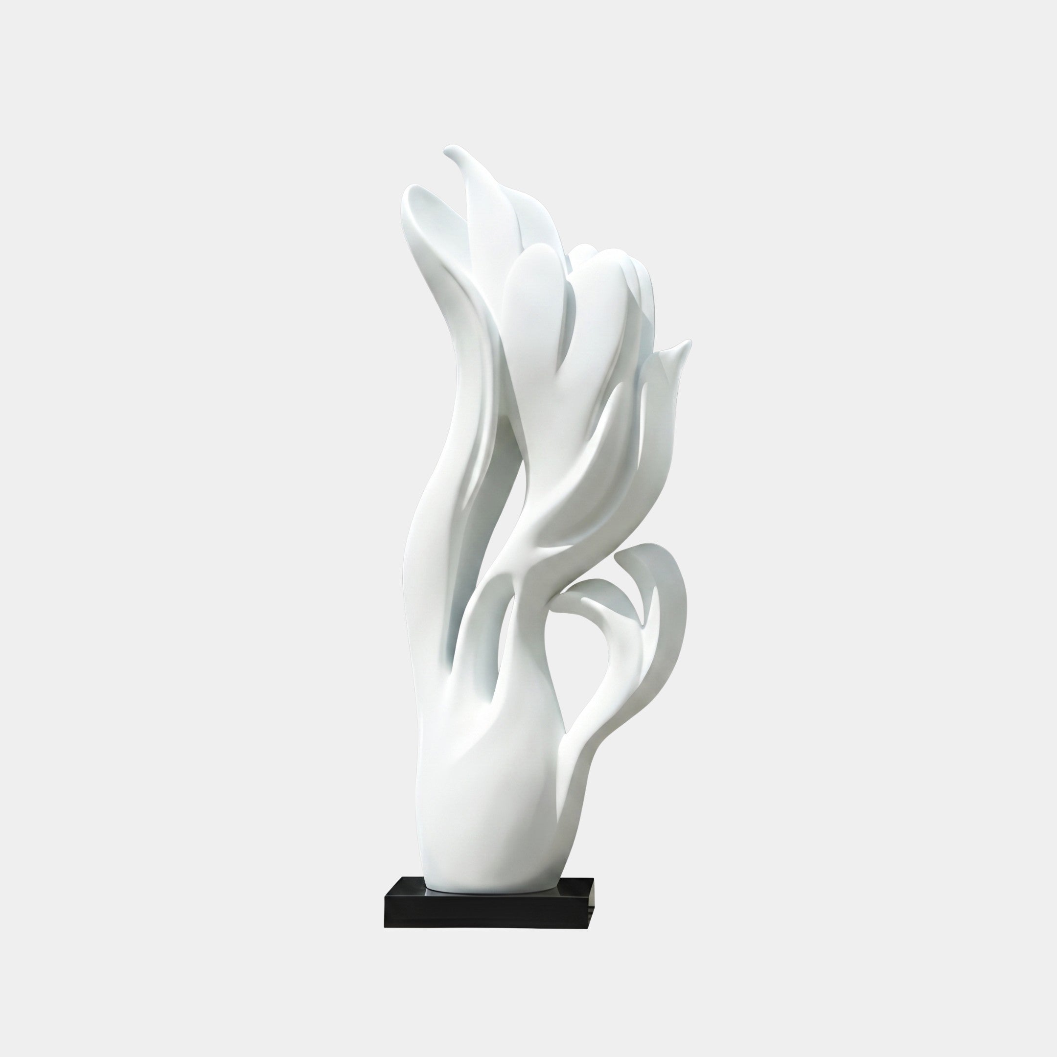 Arum White Abstract Sculpture - 250cm