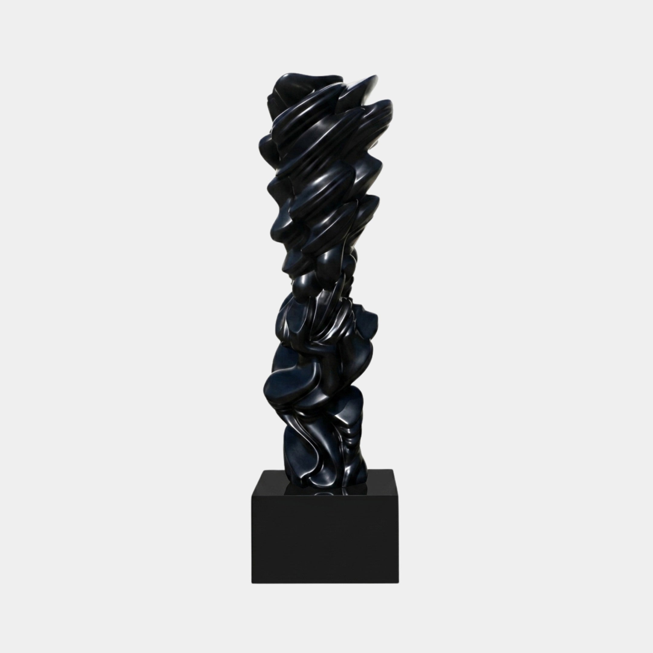 Dalbury Black Column Sculpture - 213cm