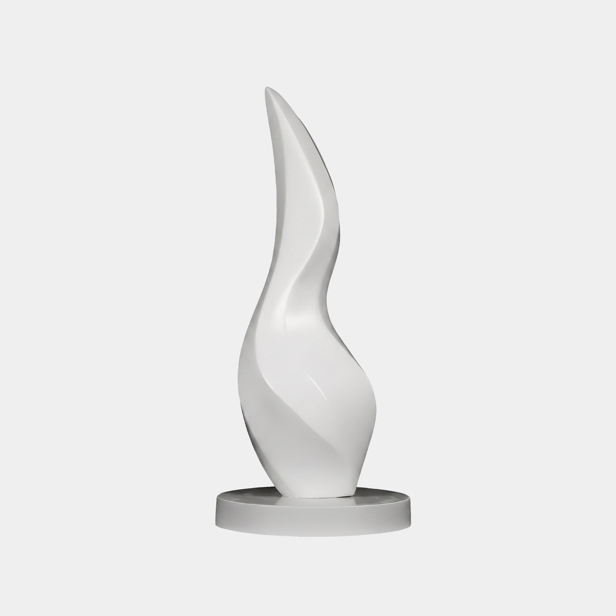 Aster White Abstract Sculpture - 80cm