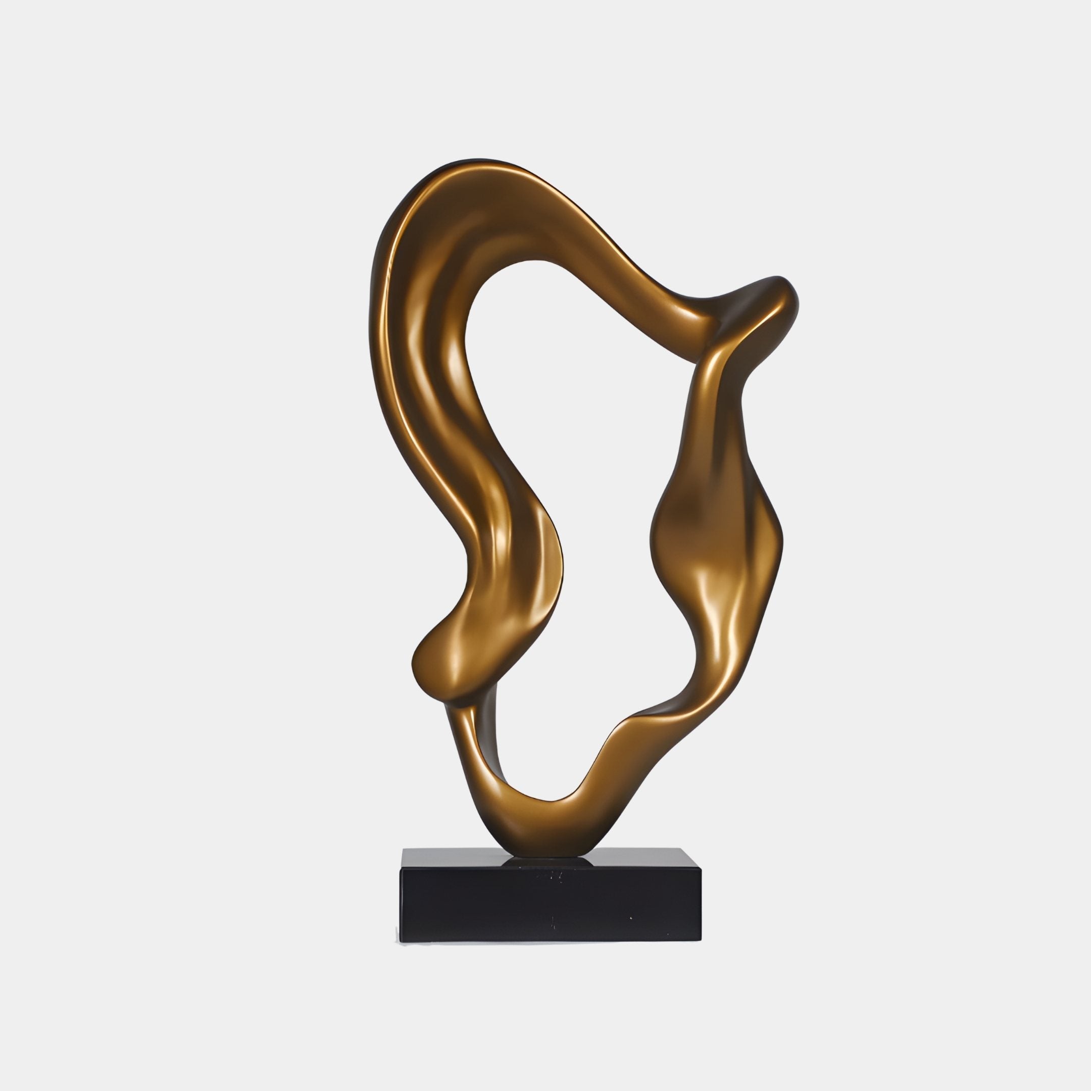 Lumen Gold Abstract Sculpture - 65cm