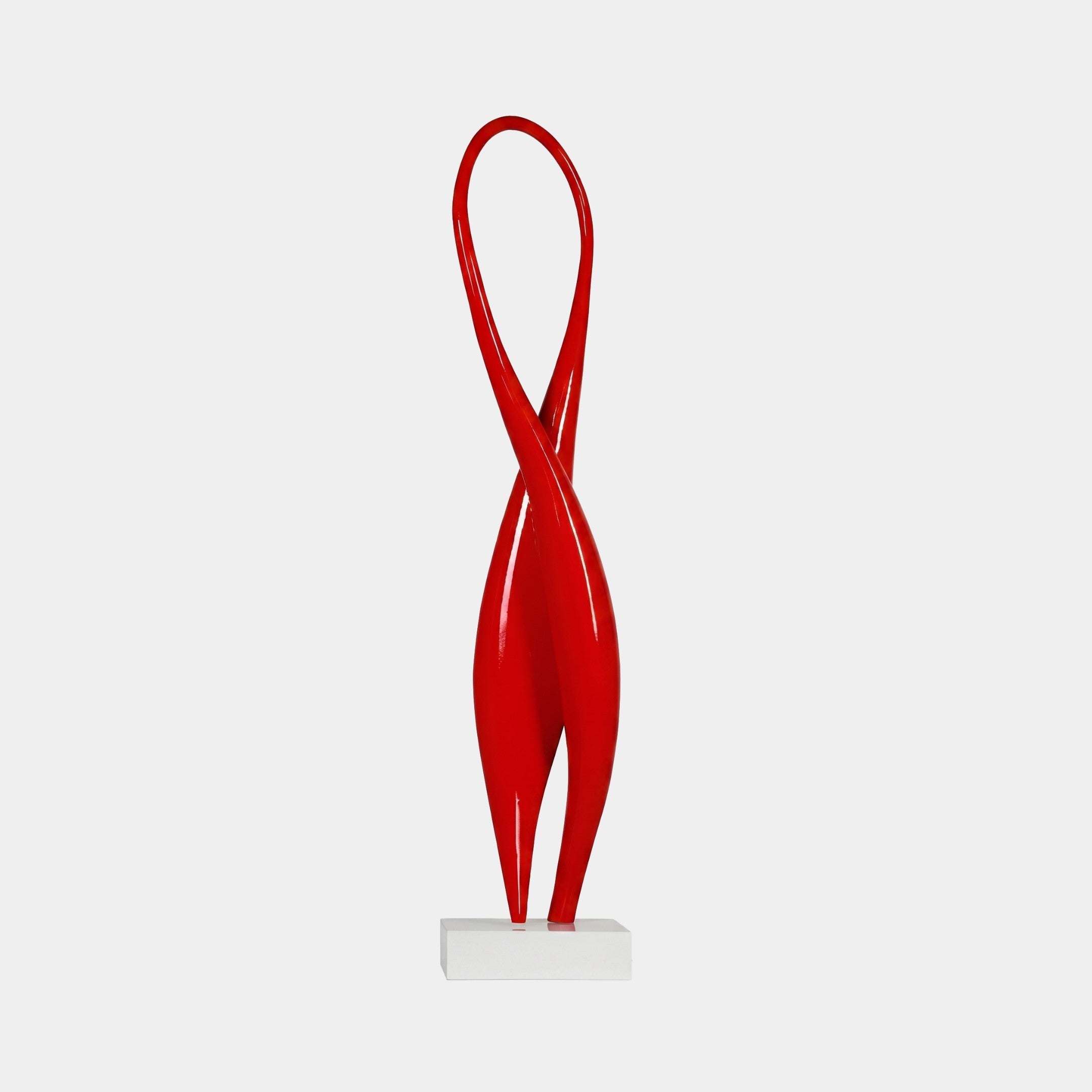 Thistle Red Abstract Sculpture - 116cm