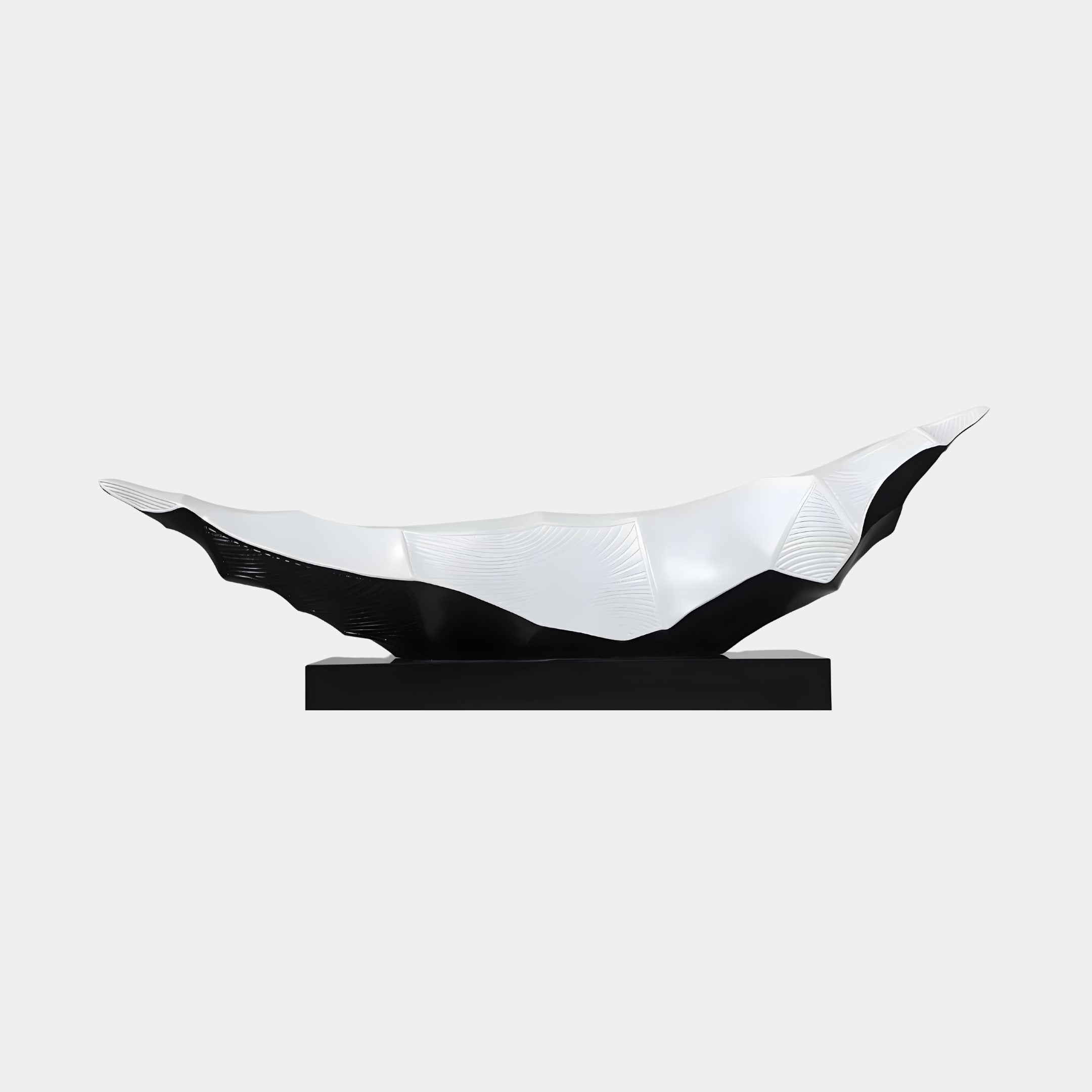 Quay Black & Silver Dish Sculpture - 180cm