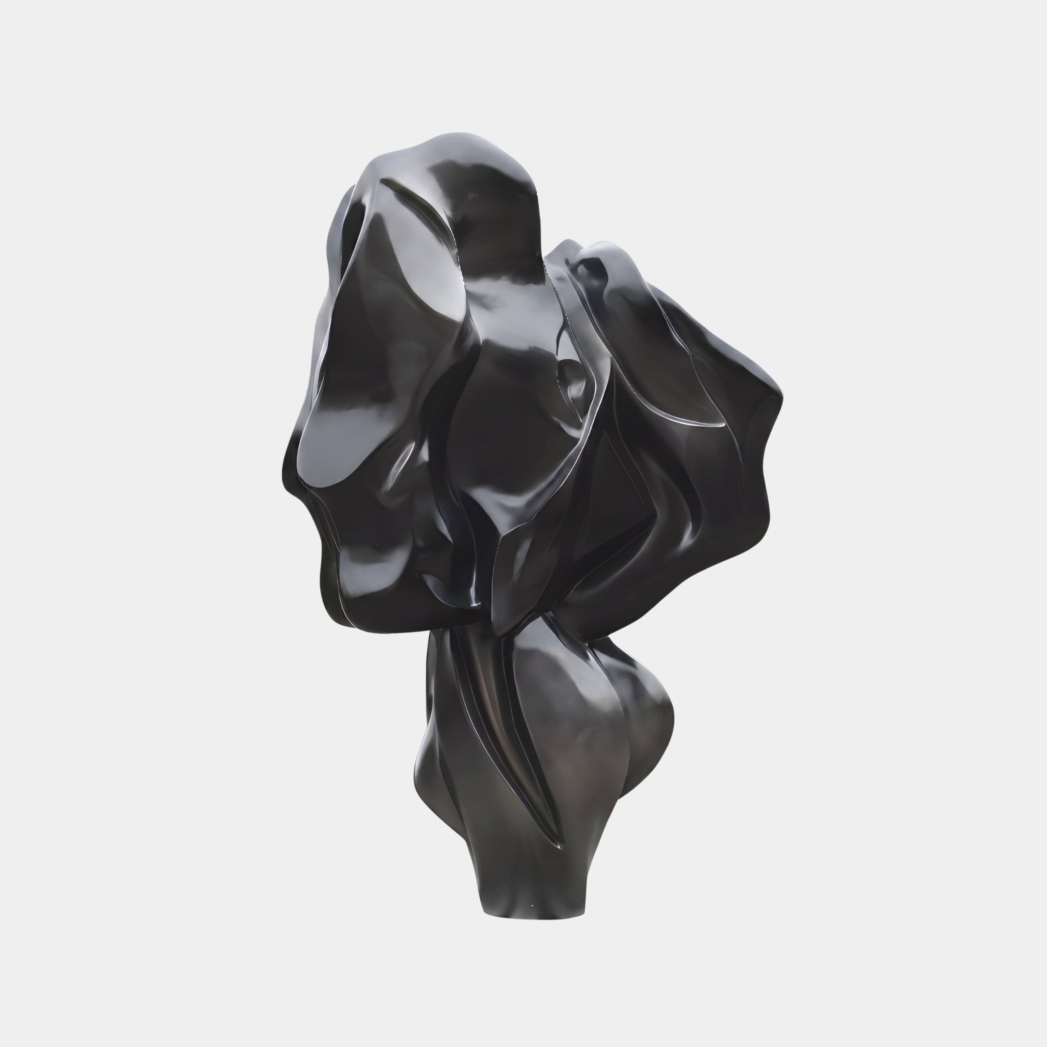 Gorse Black Abstract Sculpture - 200cm