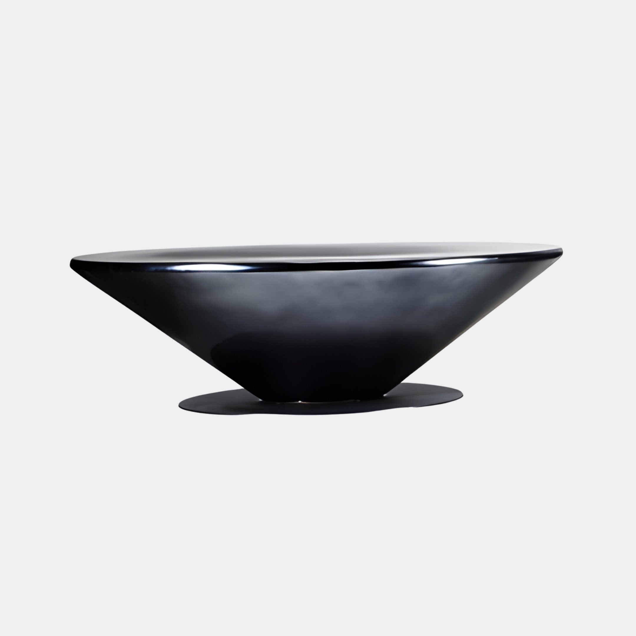 Mallow Black Bowl Sculpture - 80cm