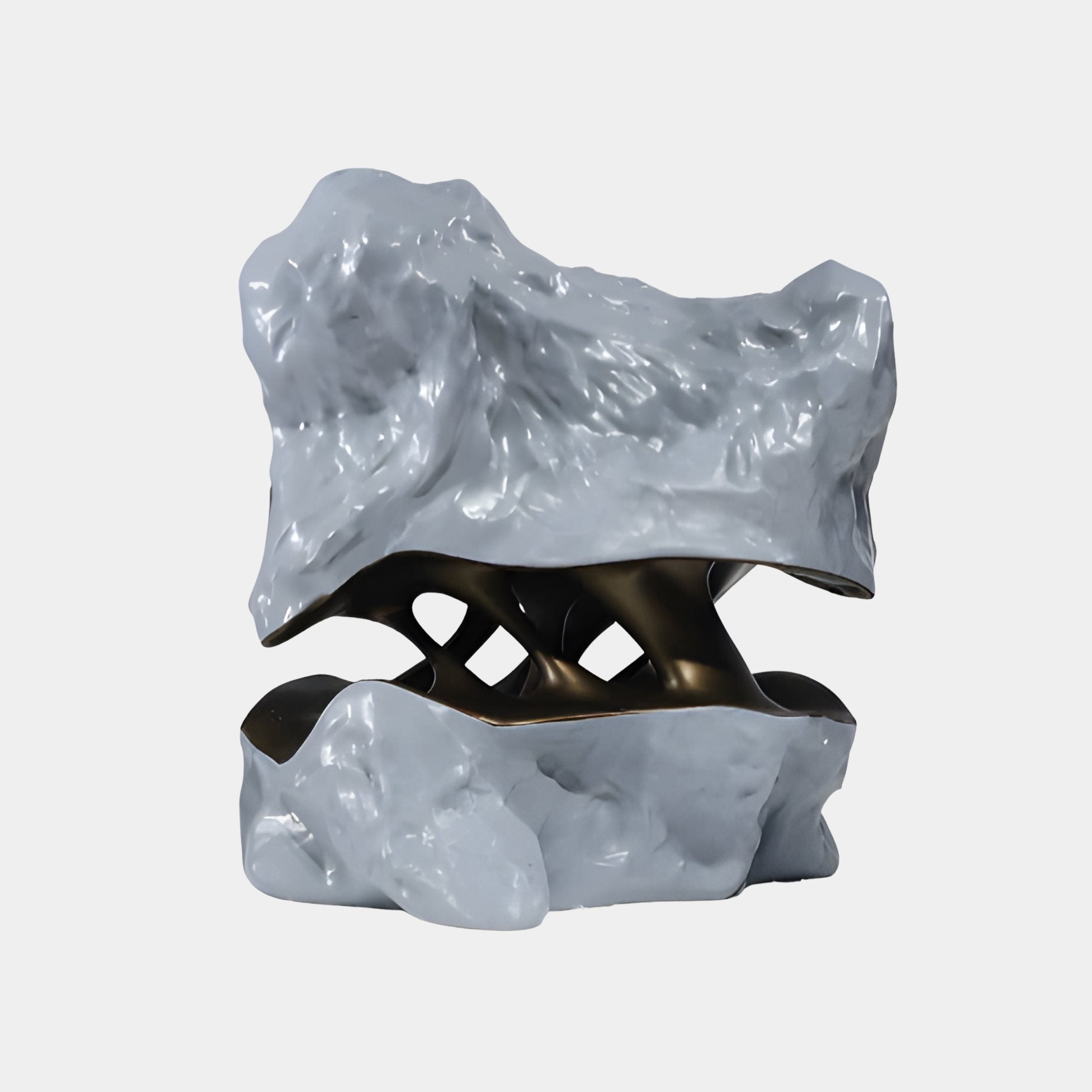 Quartz Grey Rock Sculpture - 23cm