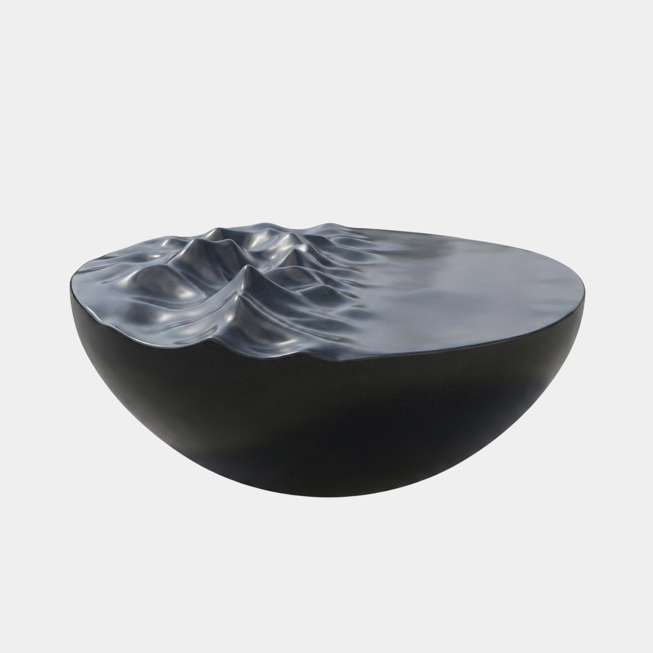 Vela Black & Blue Bowl Sculpture - 180cm