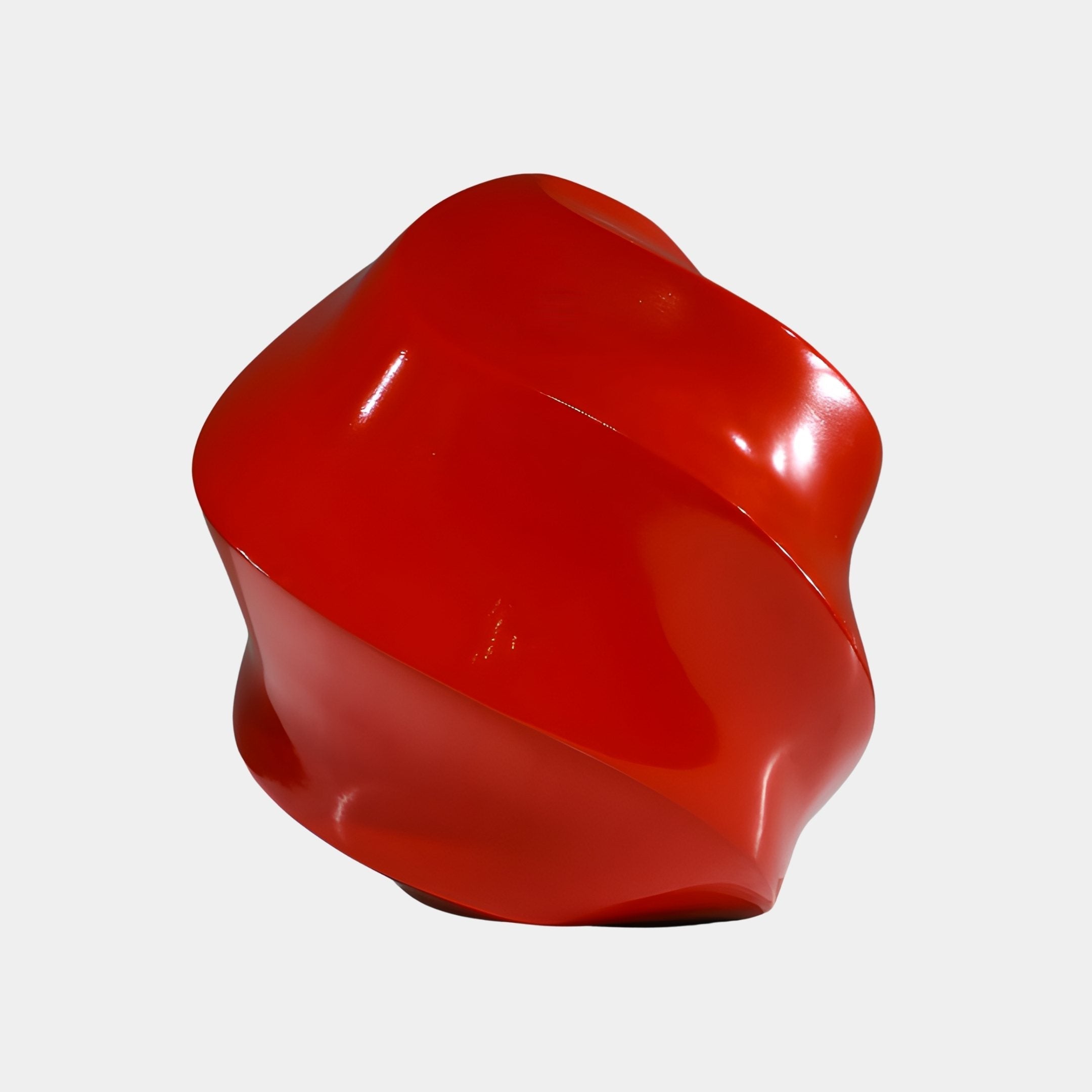 Moonstone Red Abstract Sculpture - 22cm