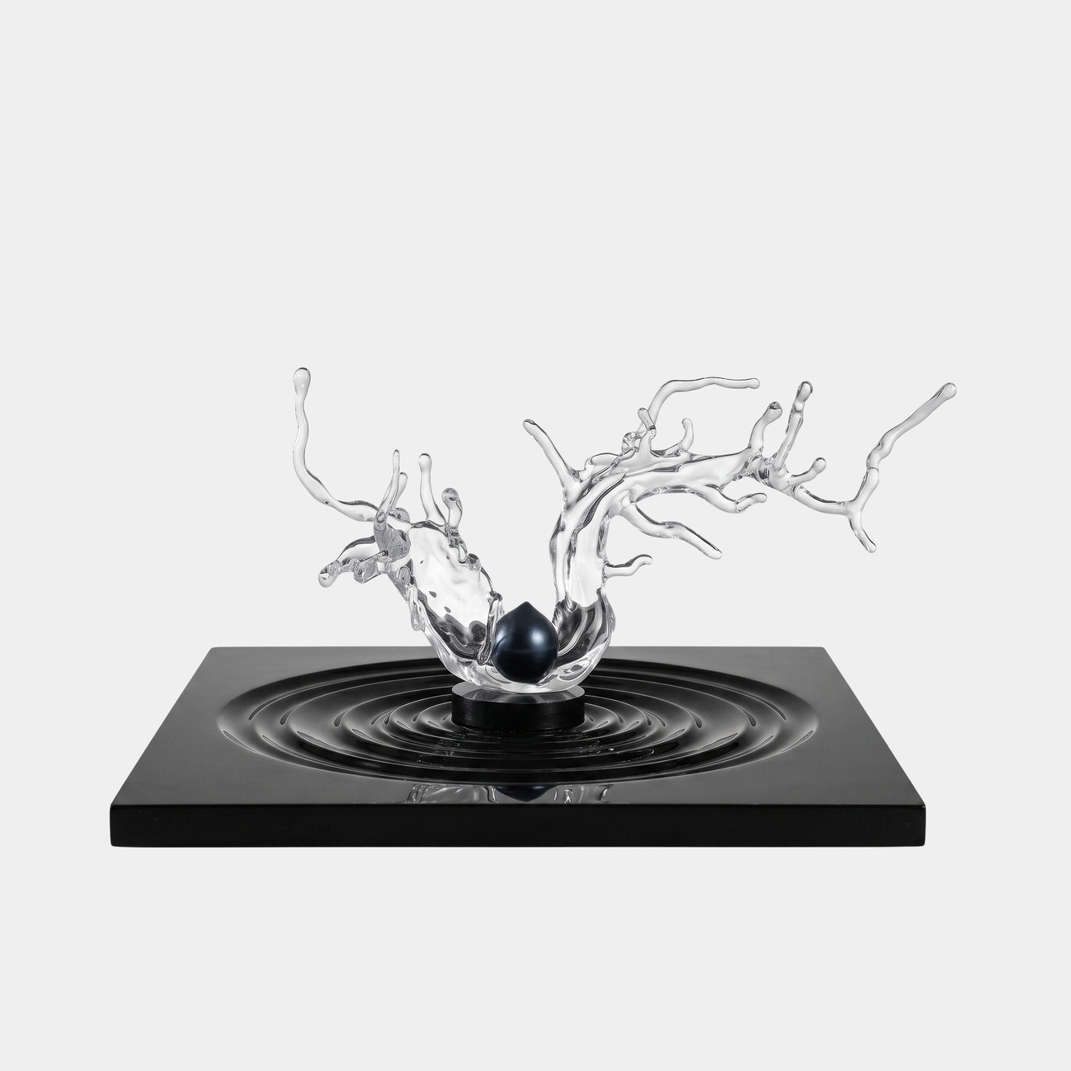 Moraine Silver Abstract Sculpture - 150cm