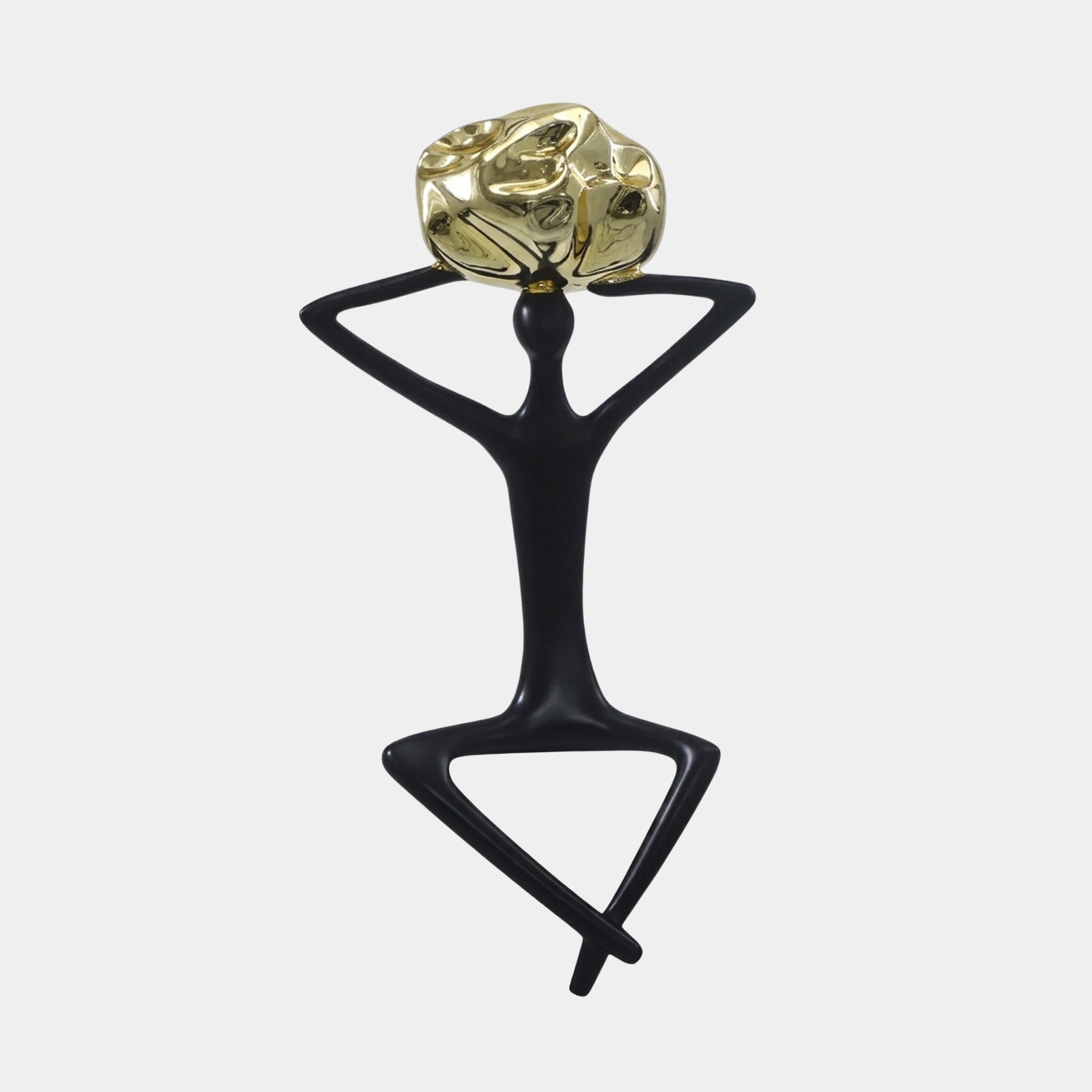 Fulbrook Black & Gold Seated Figure Sculpture - 81cm