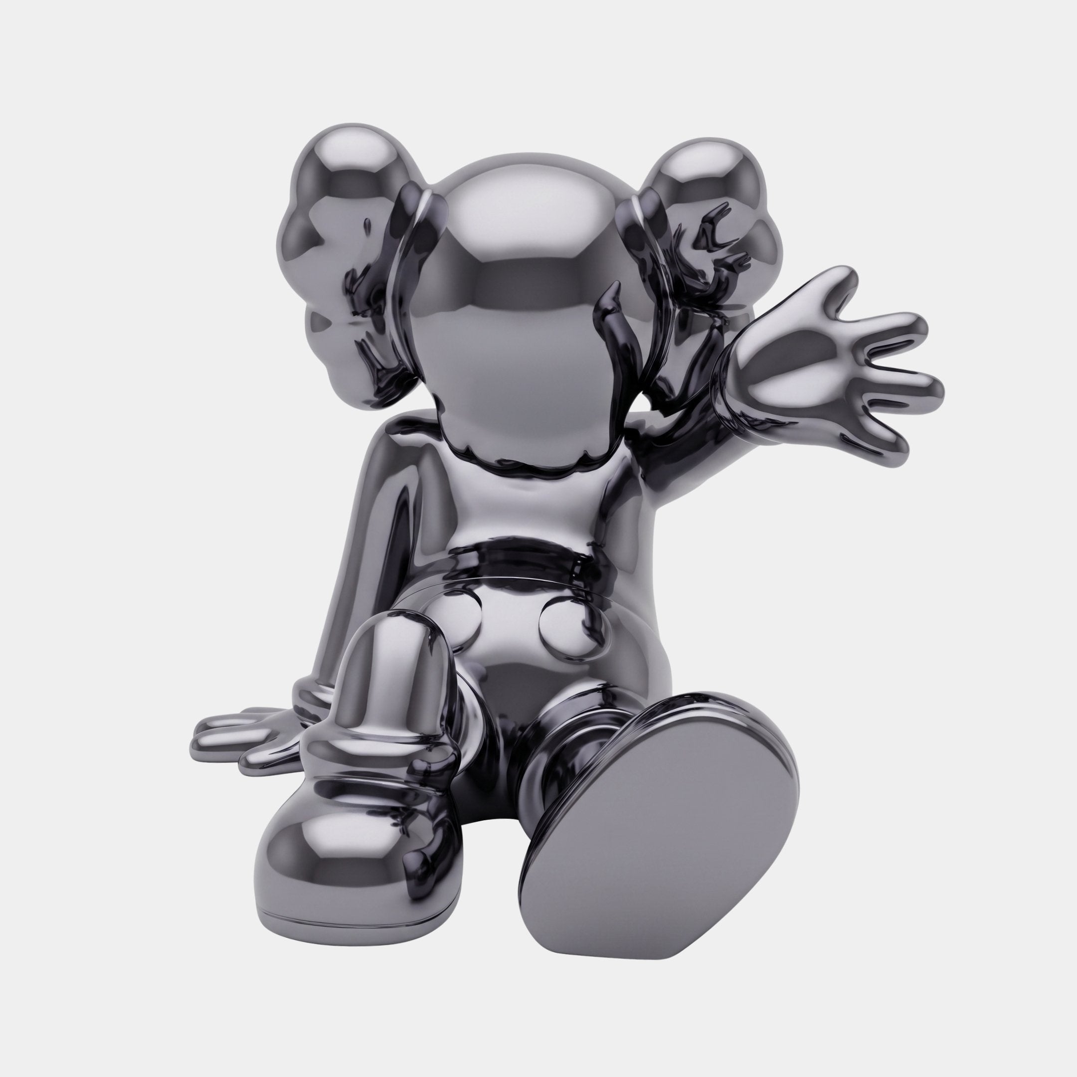 Caldmarsh Silver Robot Figure Sculpture - 78cm