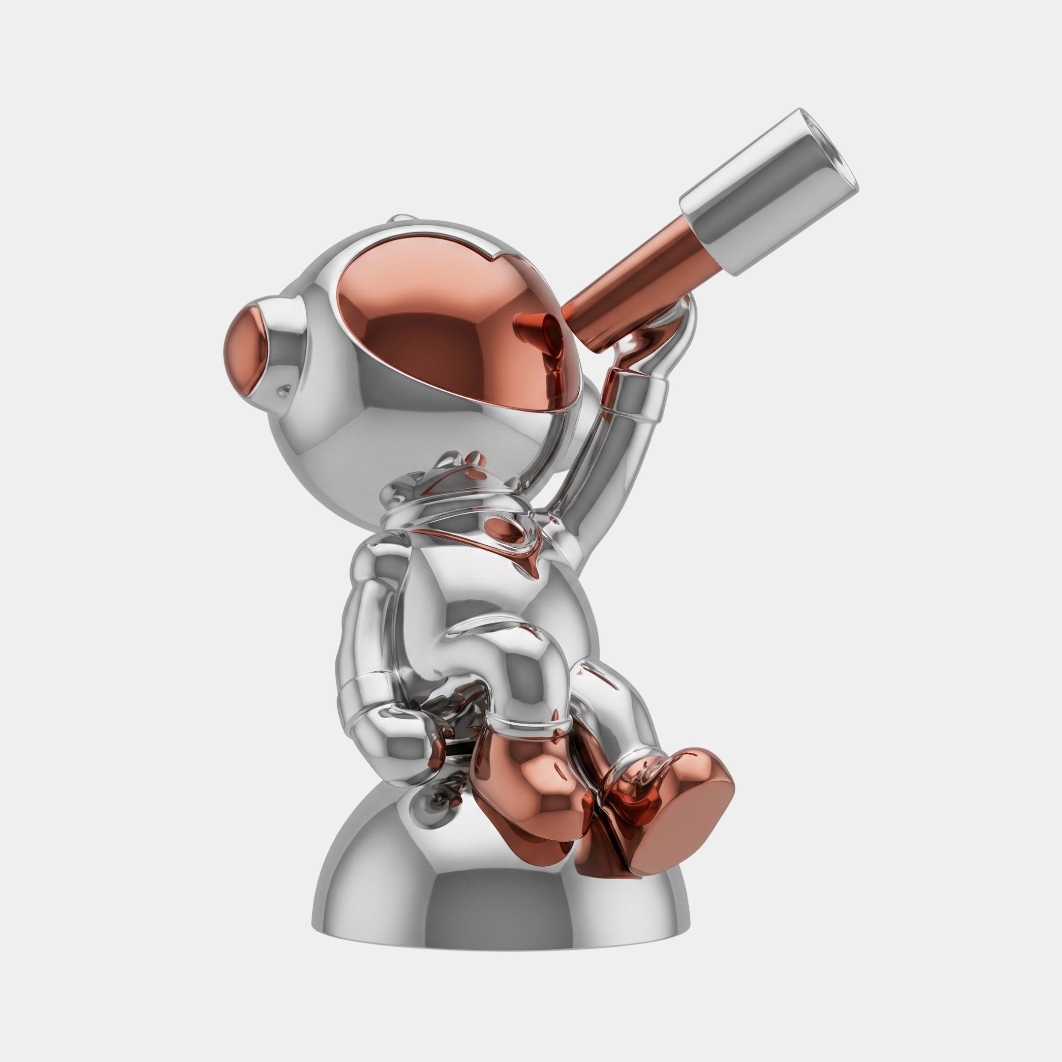 Dunbourne Red & Silver Bird Sculpture - 120cm
