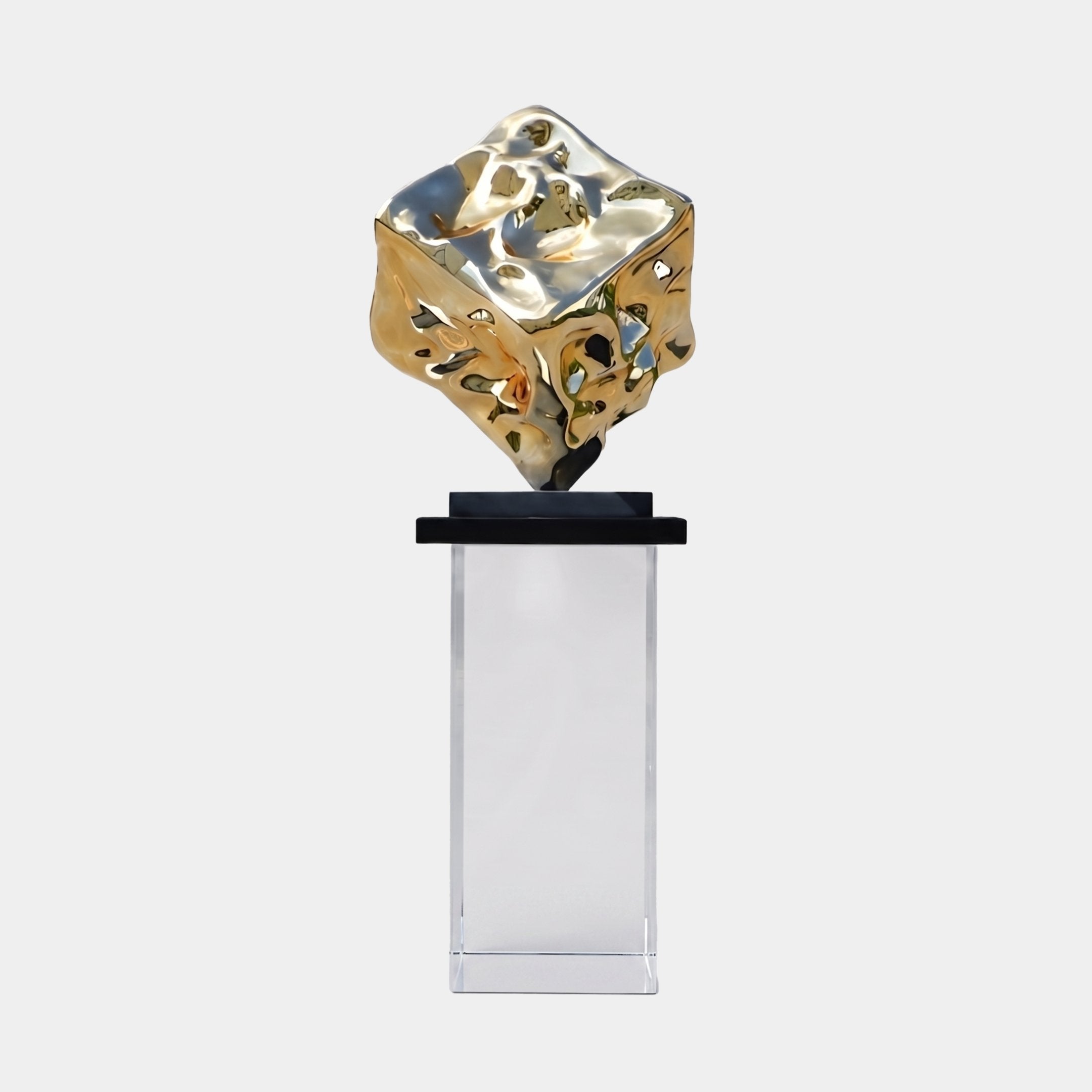 Dunleigh Gold & Black Geode Sculpture - 90cm