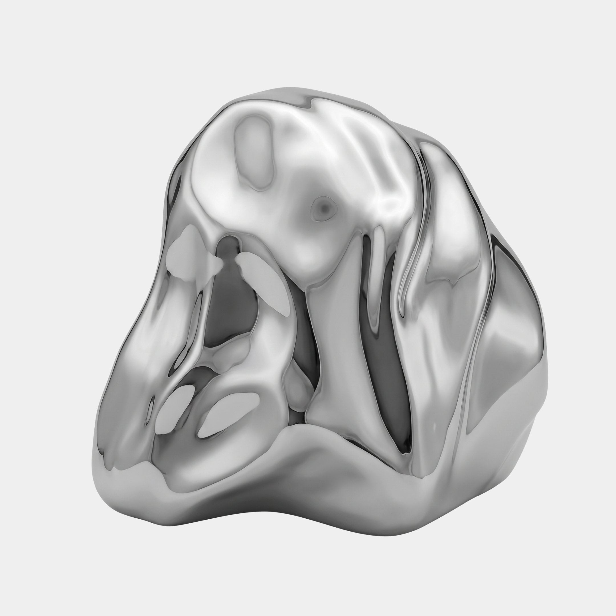 Eldgate Silver Abstract Sculpture - 54cm