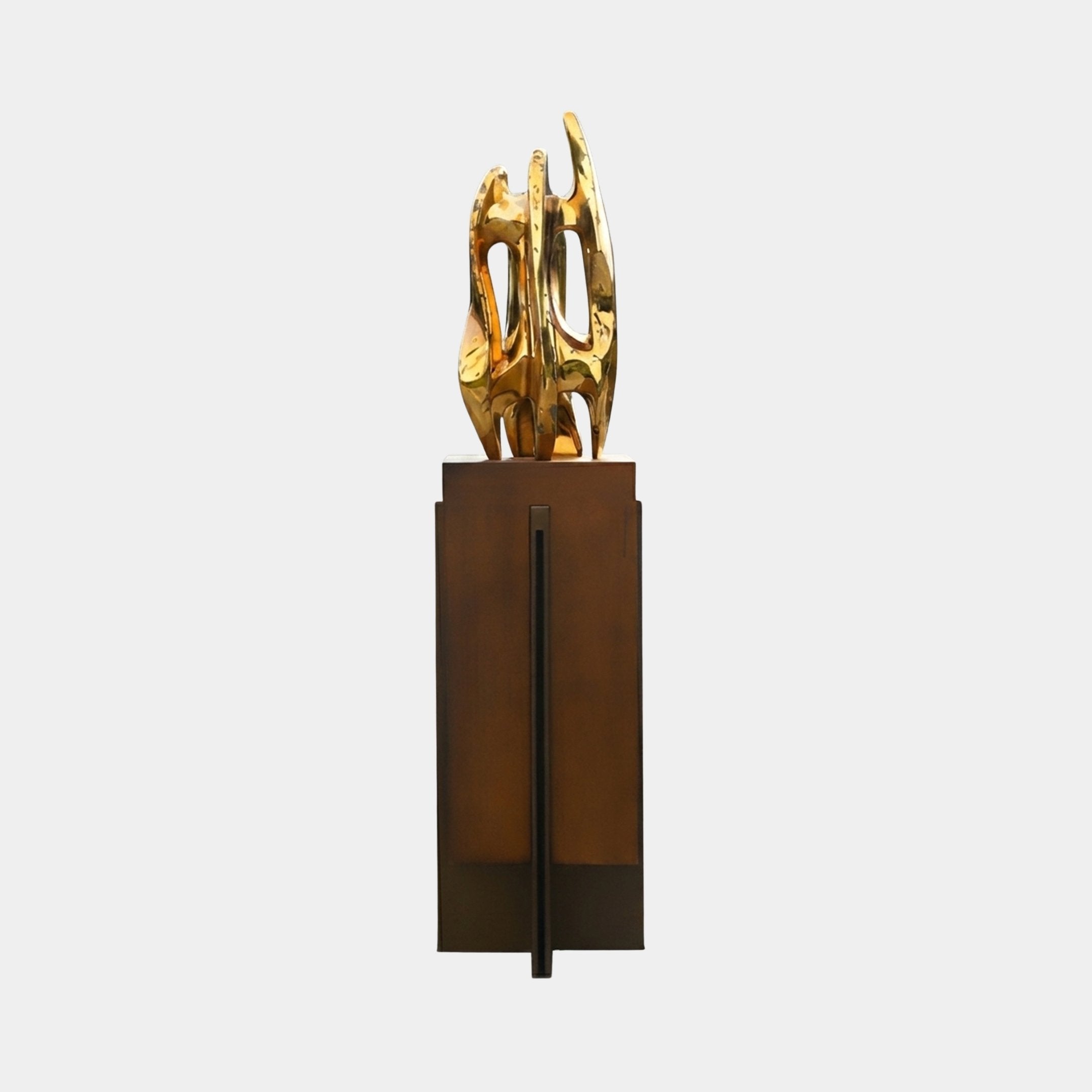Eldhall Gold Abstract Sculpture - 160cm