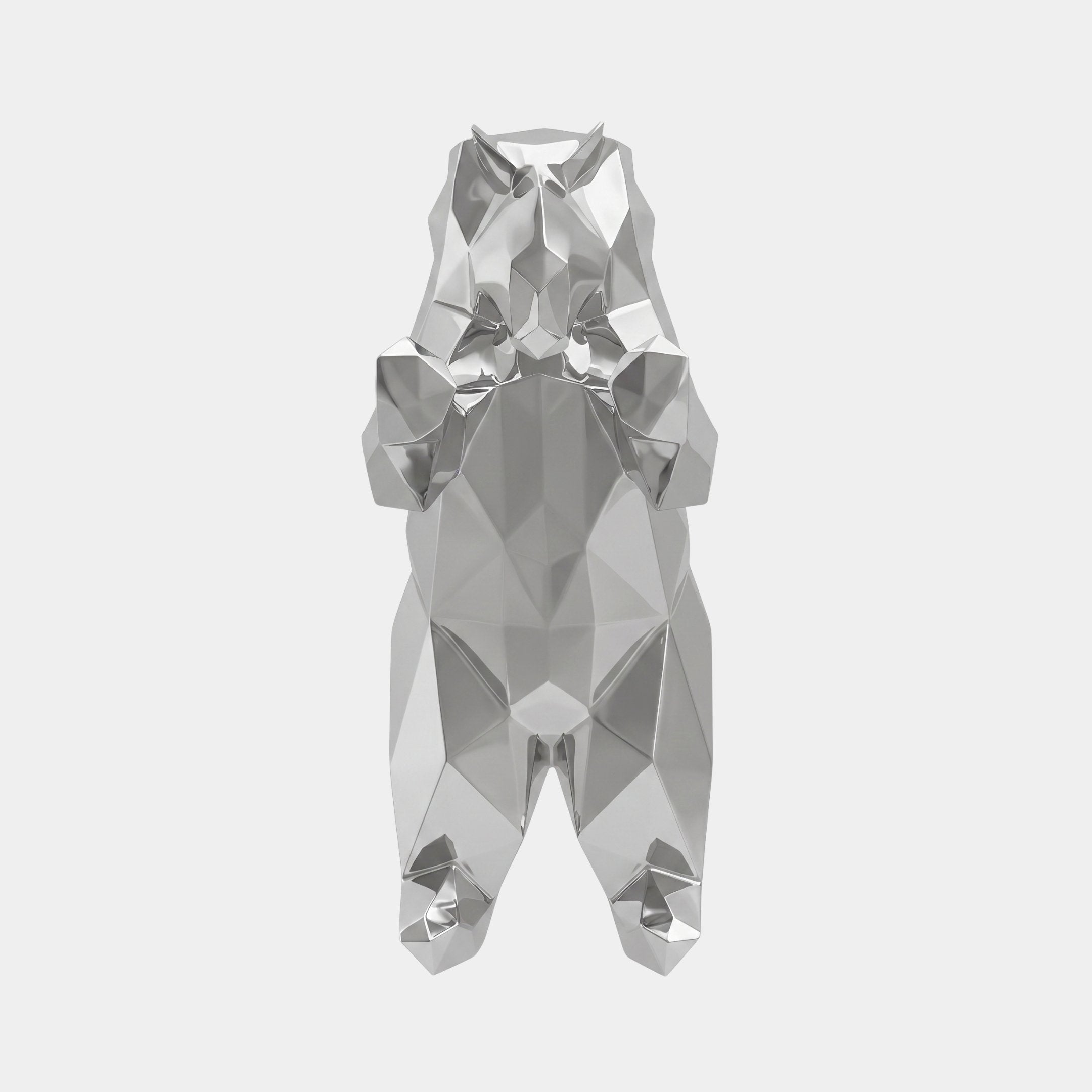 Glengrove Silver Abstract Sculpture - 125cm