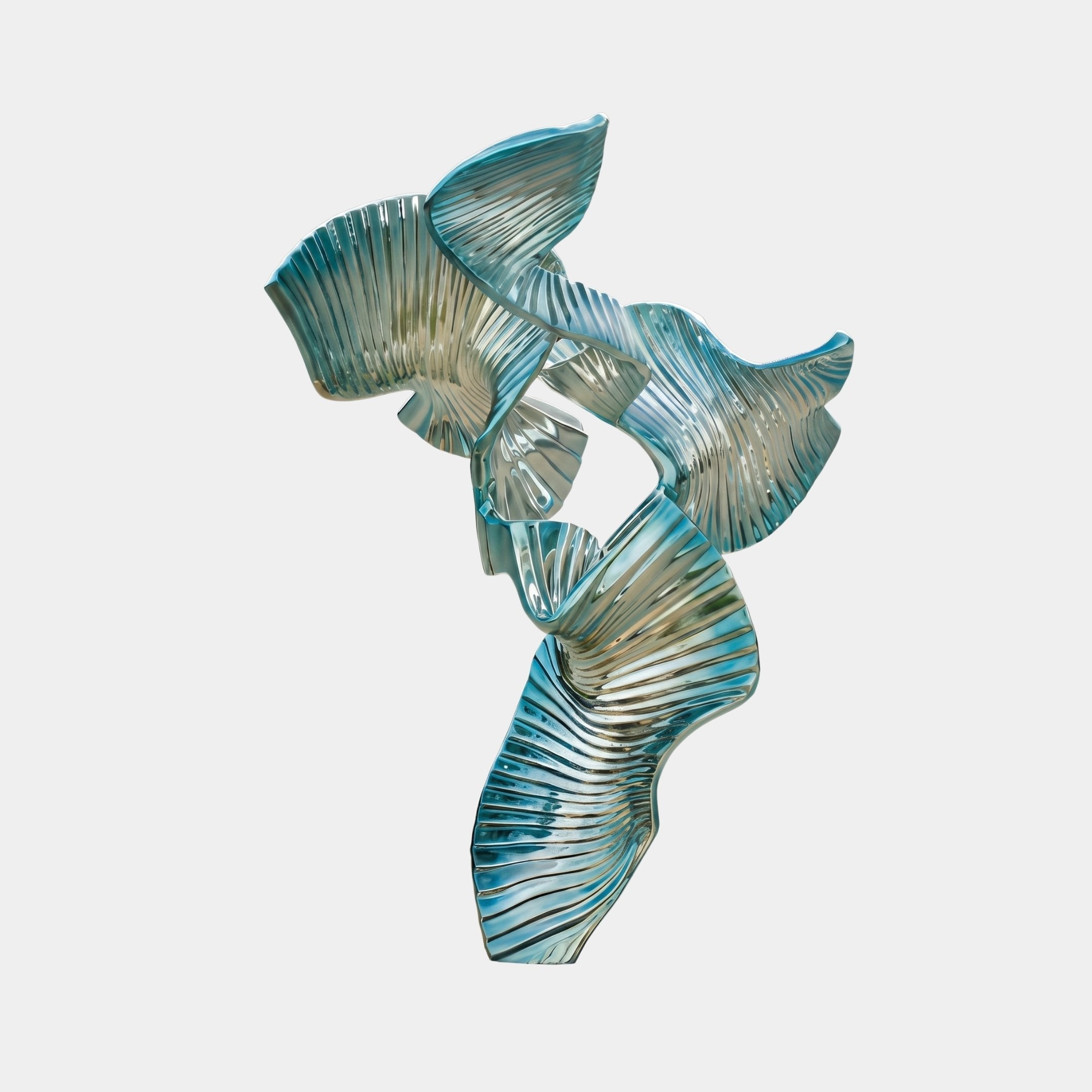 Glenleigh Bronze & Blue Abstract Sculpture - 196cm