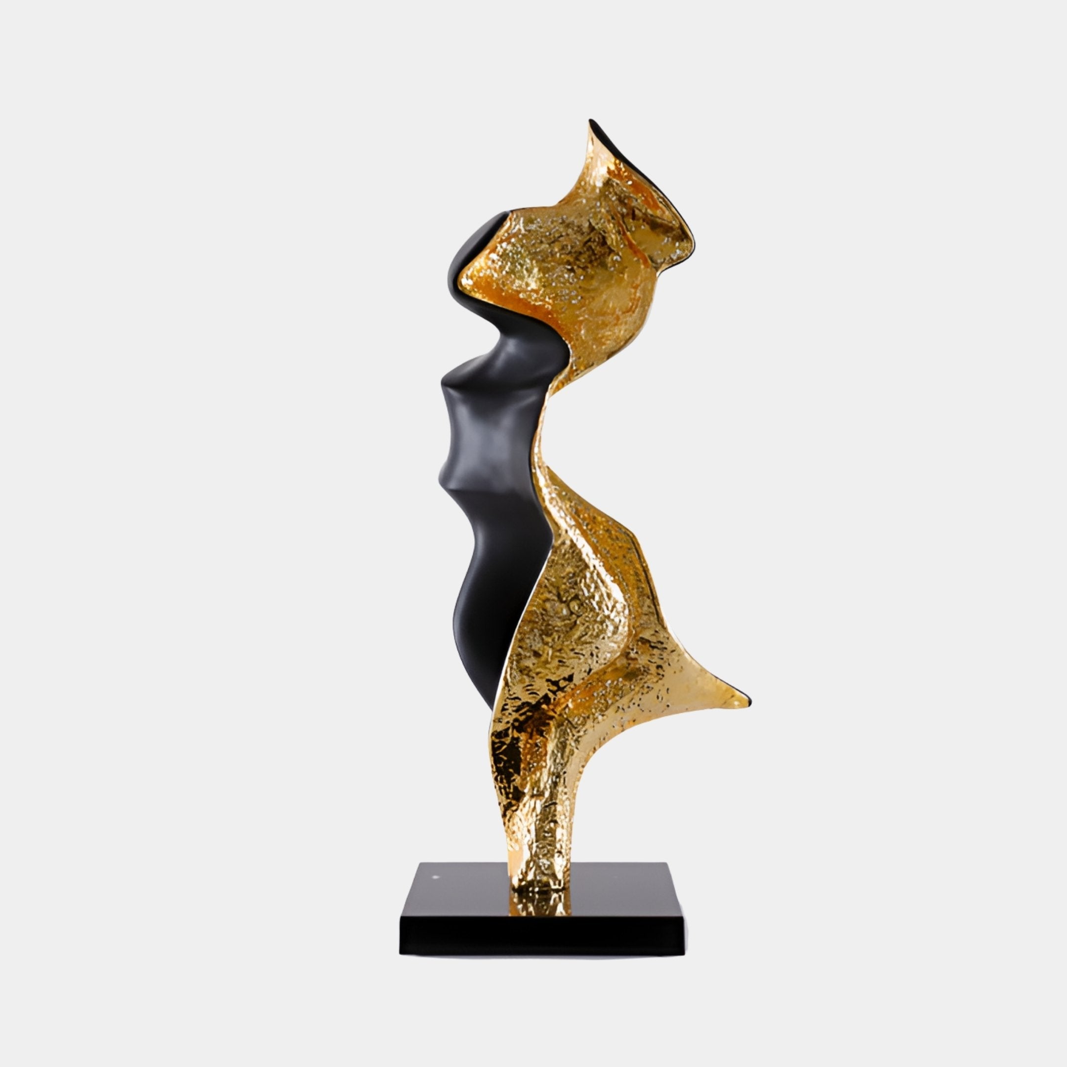 Glenmarsh Silver & Black Abstract Sculpture - 90cm