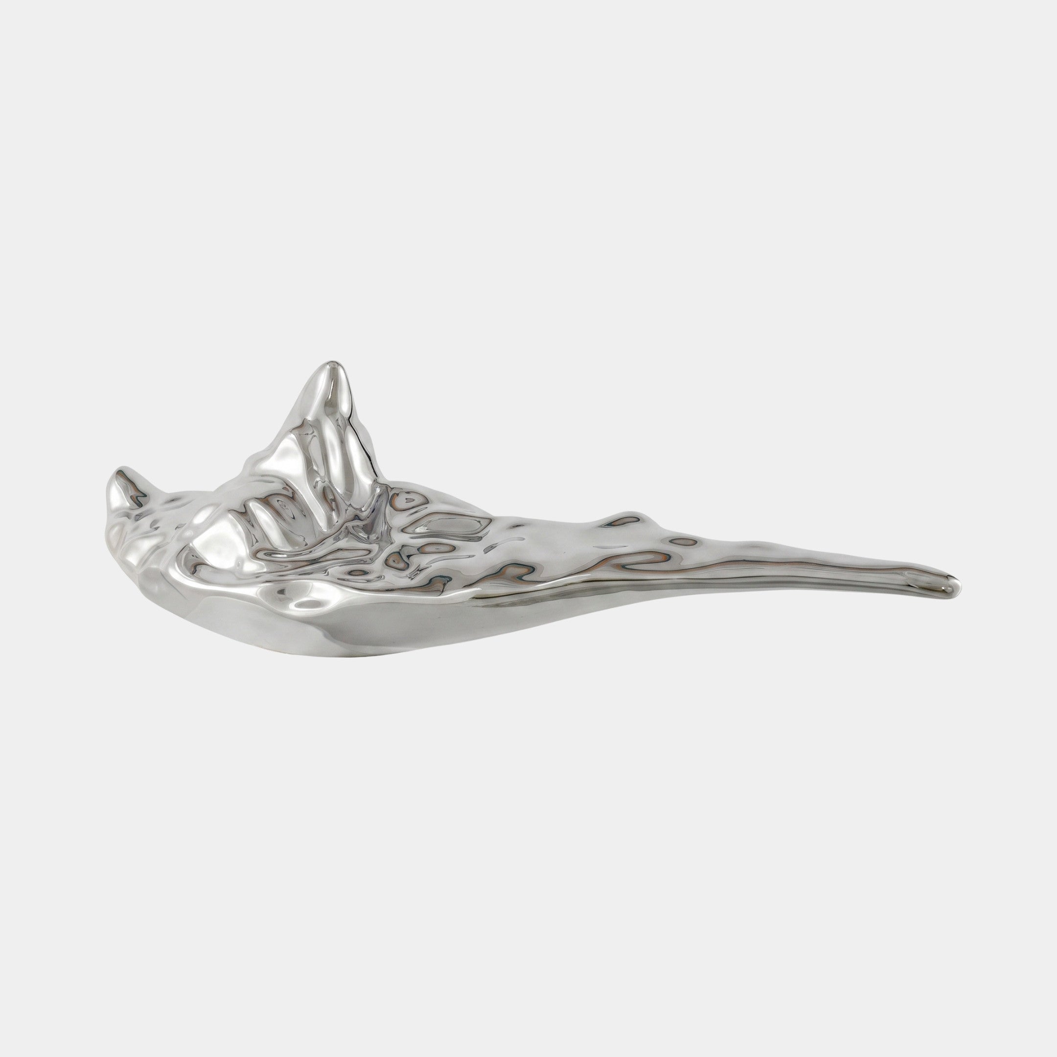 Hartby Silver Abstract Sculpture - 150cm